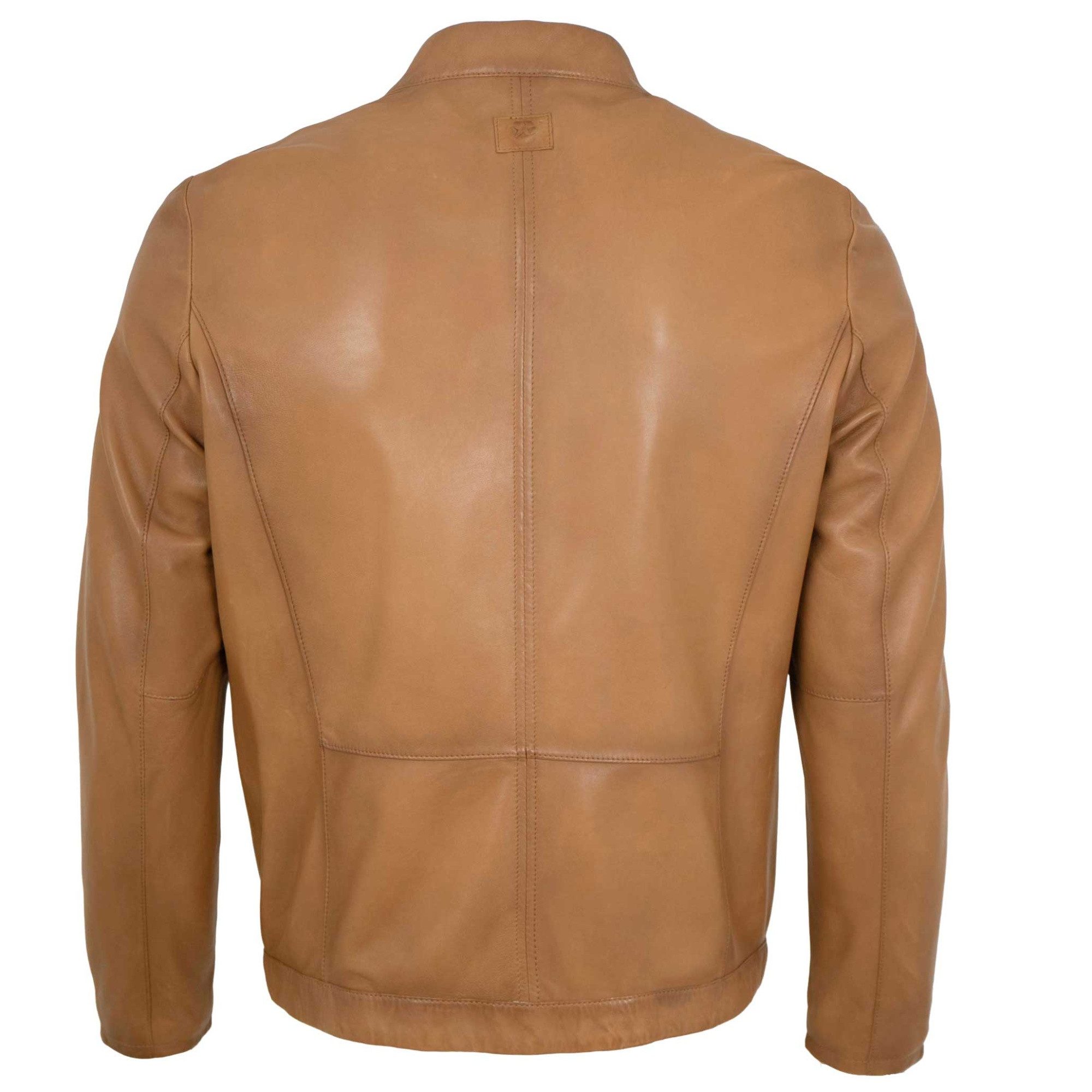 Milestone Lederjacke MSErnesto Milestone - Herren Lederjacke Lammnappa camel
