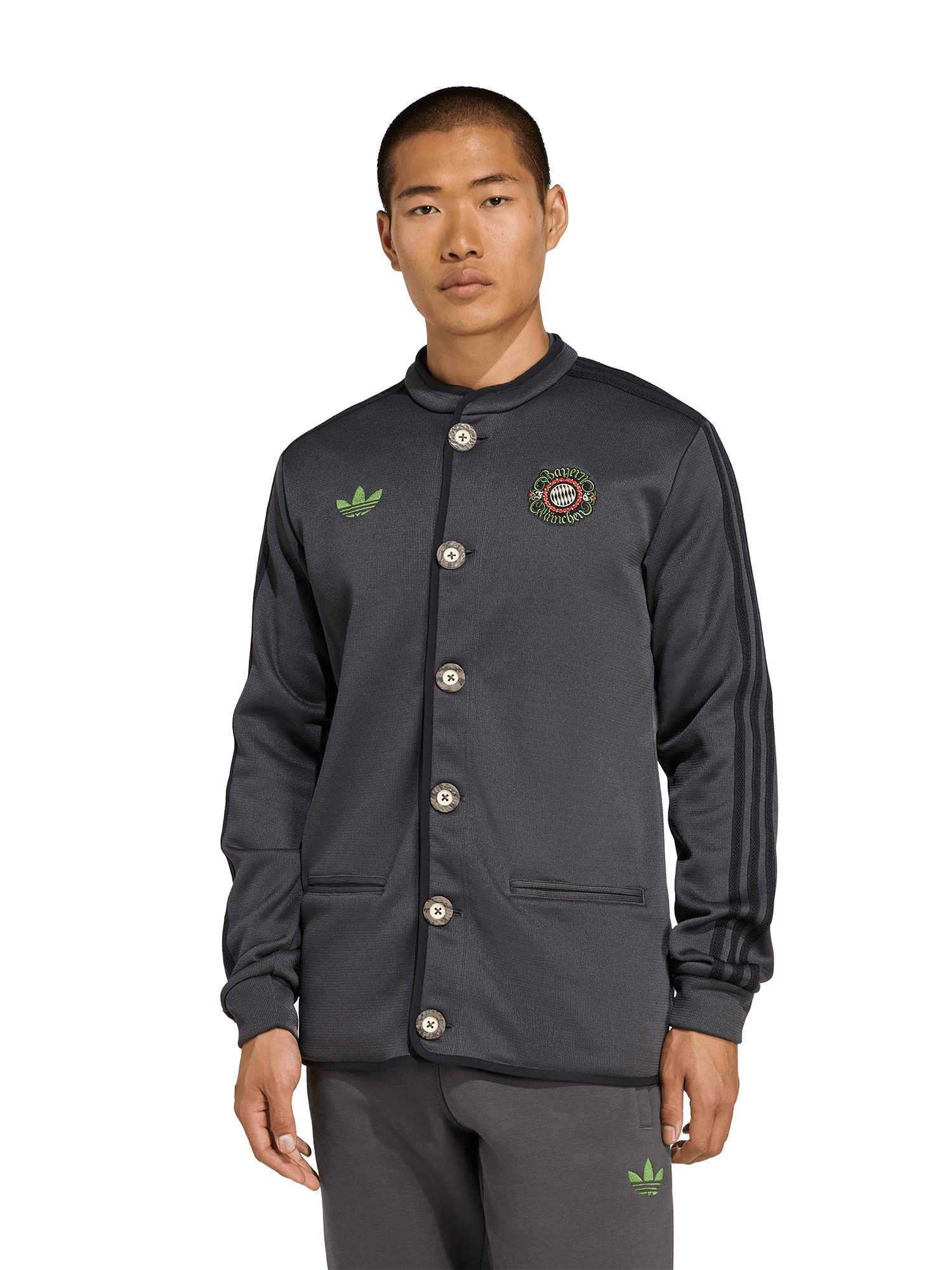 adidas Performance Windbreaker FC Bayern München, Janker Wiesn 2025, Herren, Grau