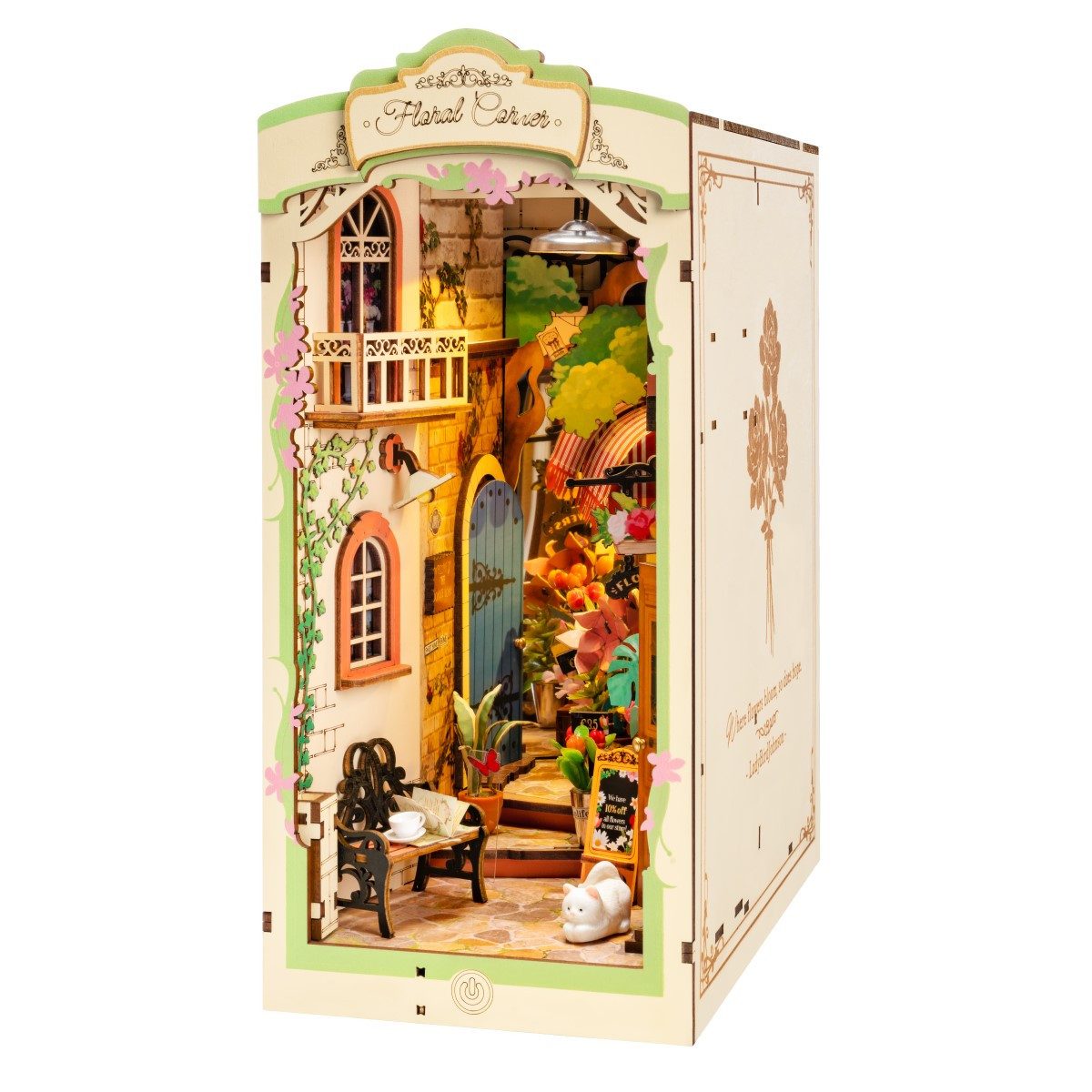 ROLIFE 3D-Puzzle Book Nook "Floral Corner", Puzzleteile