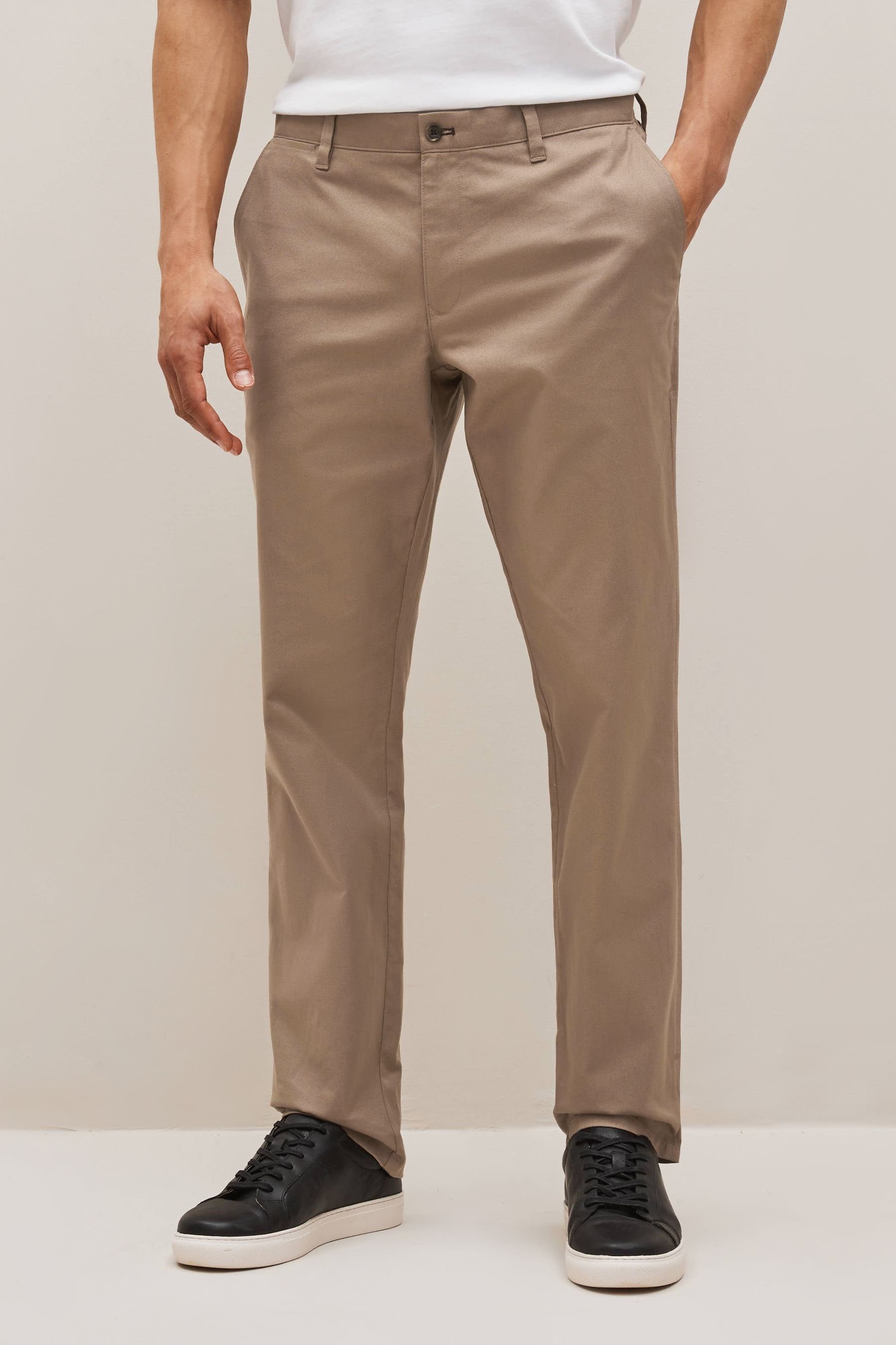 Next Chinohose Chinohose (1-tlg) Natural Slim - Stone