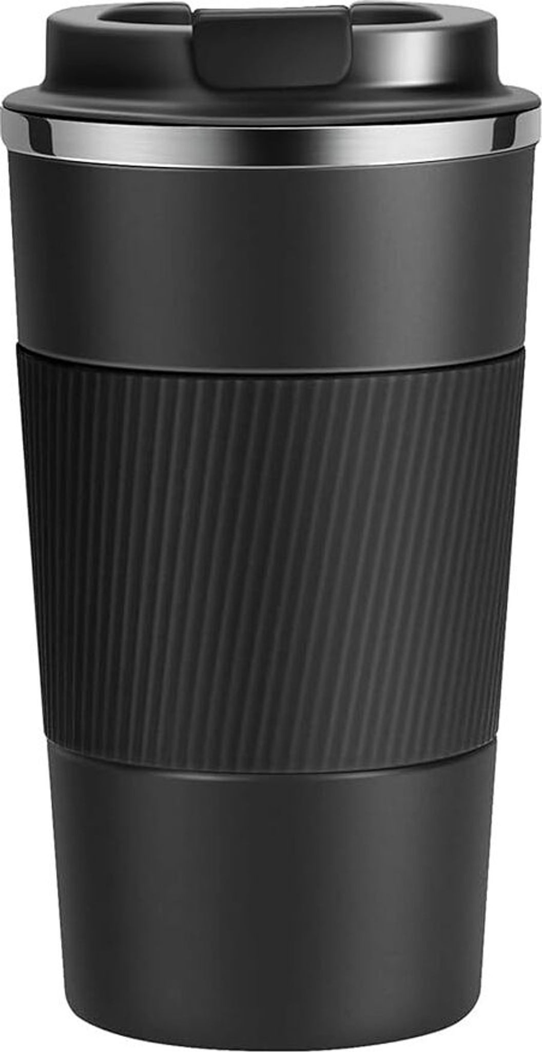 FELIXLEO Thermobecher Thermobecher 500ml Reisebecher Edelstahl Auslaufsicher Schwarz