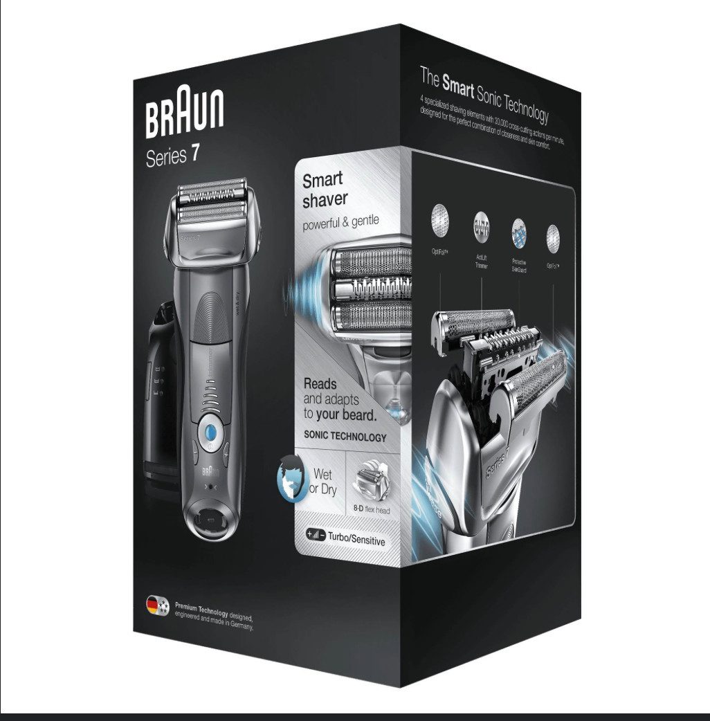 Braun Nassrasierer Series 7 7865CC Wet & Dry Smart Shaver