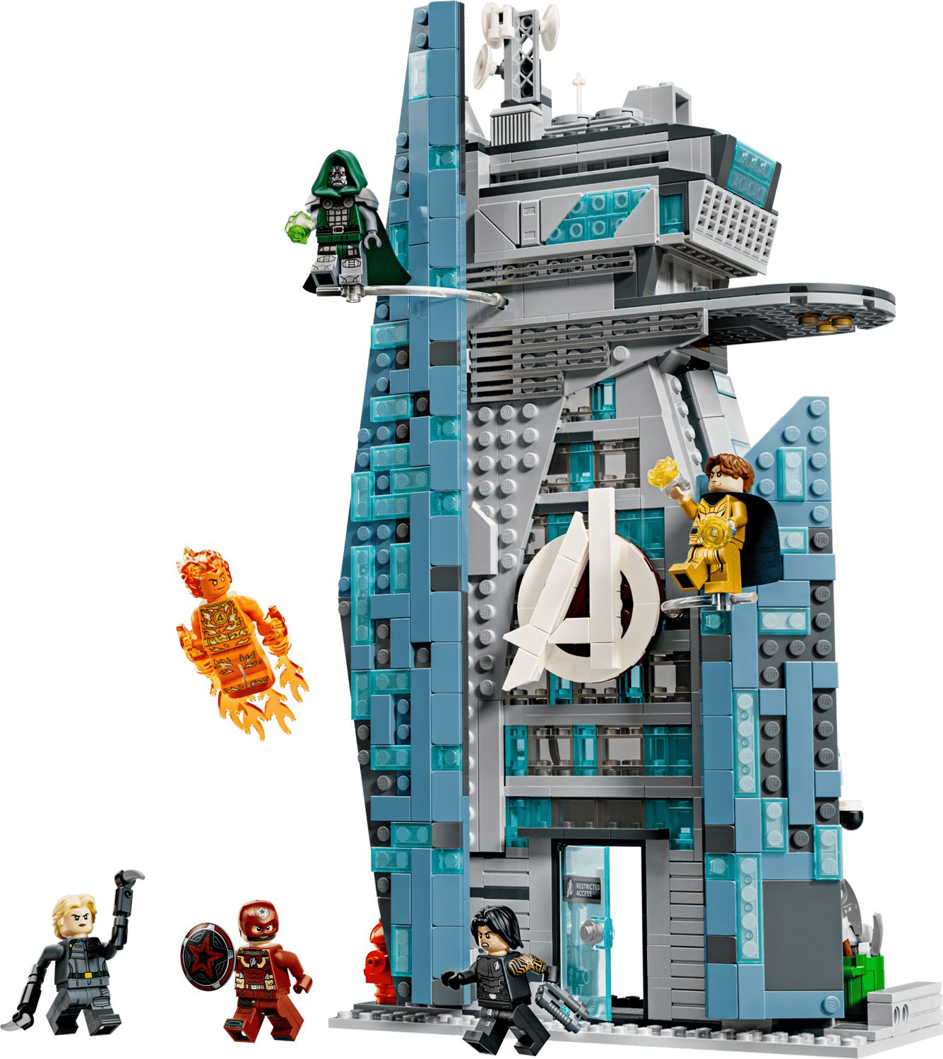 LEGO® Marvel 76352 Avengers: Doomsday Neuer Avengers Tower Spielbausteine, (Set, 954 St., Set)