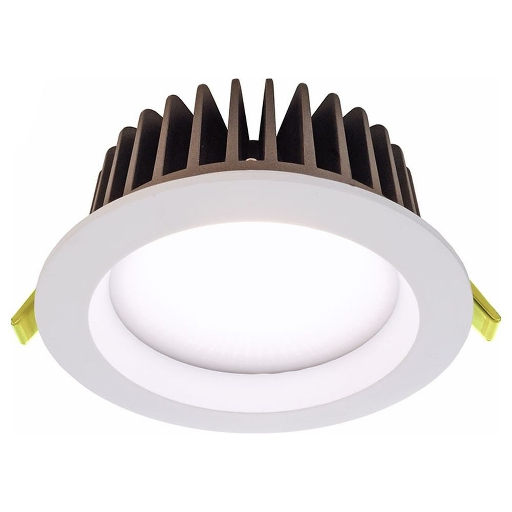 Deko-Light Einbauleuchte LED Deckeneinbaustrahler COB 130 18W aus Aluminium in weiß, 4000K, LED