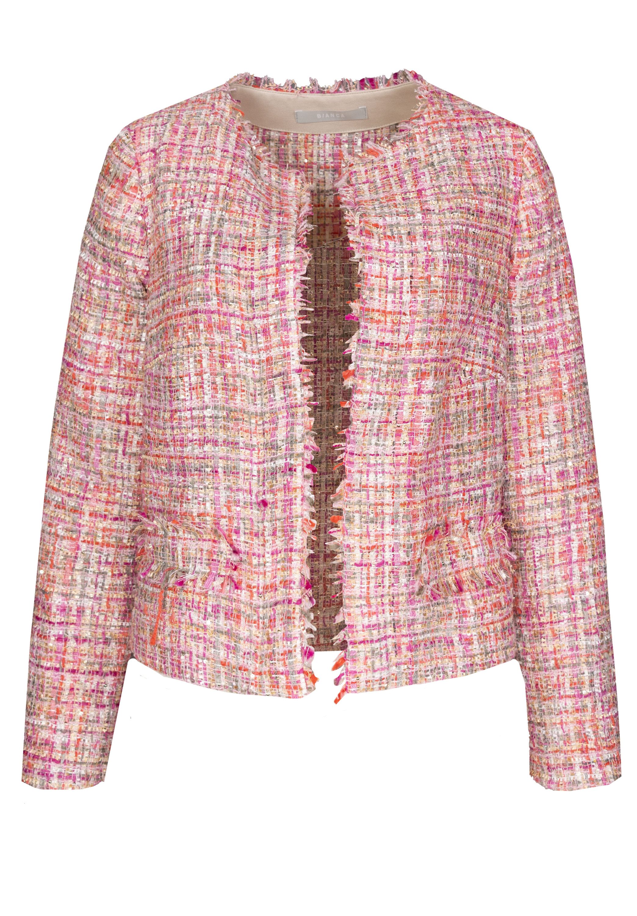 bianca Bouclèjacke THERES mit Rundhalsauschnitt mit günstig online kaufen