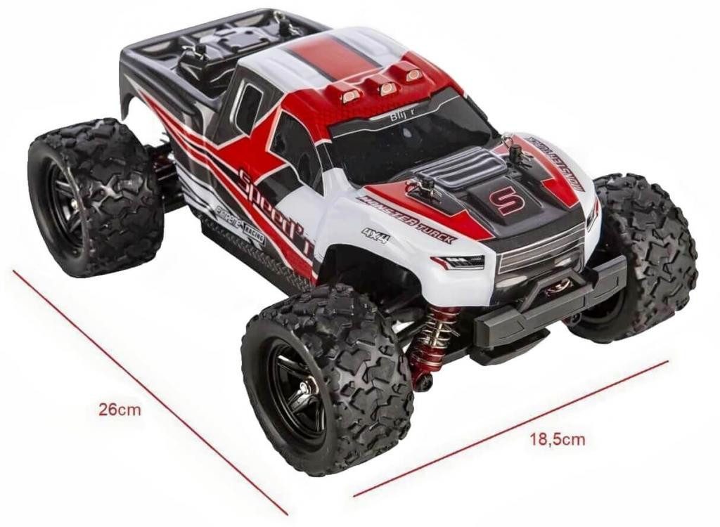 Thumbnail - Blij´r RC-Auto Speed´r ferngesteuertes RC Auto 45 km/h, 1:18, 2 Akkus, Monstertruck (Komplettset), Ersatzkarosserie