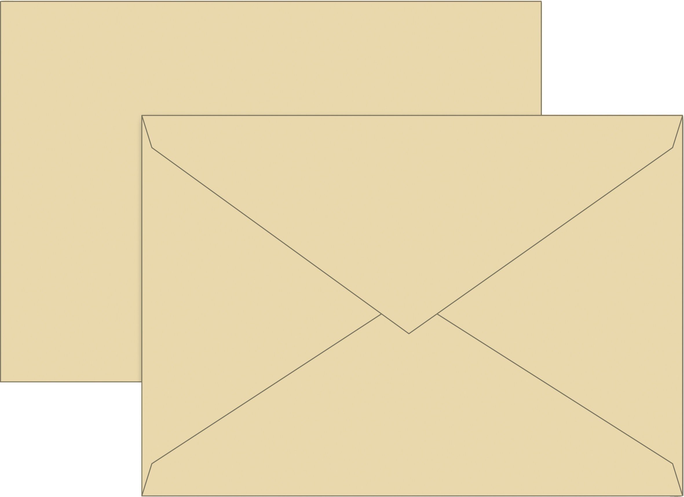 BRUNNEN Druckerpapier 5x BRUNNEN 105125411 Briefumschlag Universalpapier, C5, 80 g/m², chamo