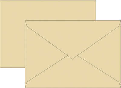 BRUNNEN Druckerpapier BRUNNEN 105125411 Briefumschlag Universalpapier, C5, 80 g/m², chamois
