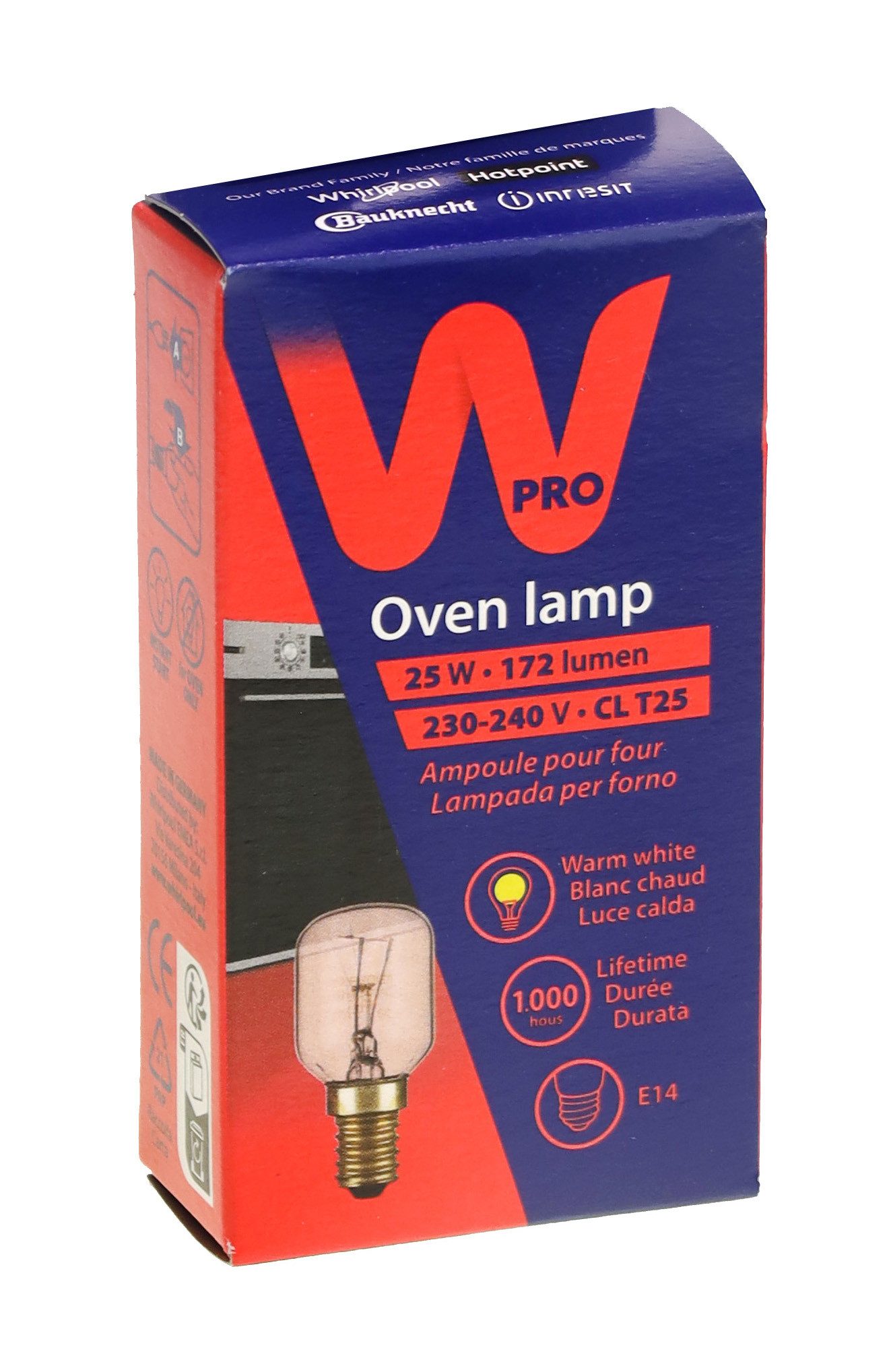 Wpro Montagezubehör Backofen W-PRO 488000863215 C00863215 Backofenlampe... D E F I NL G für Einbau-