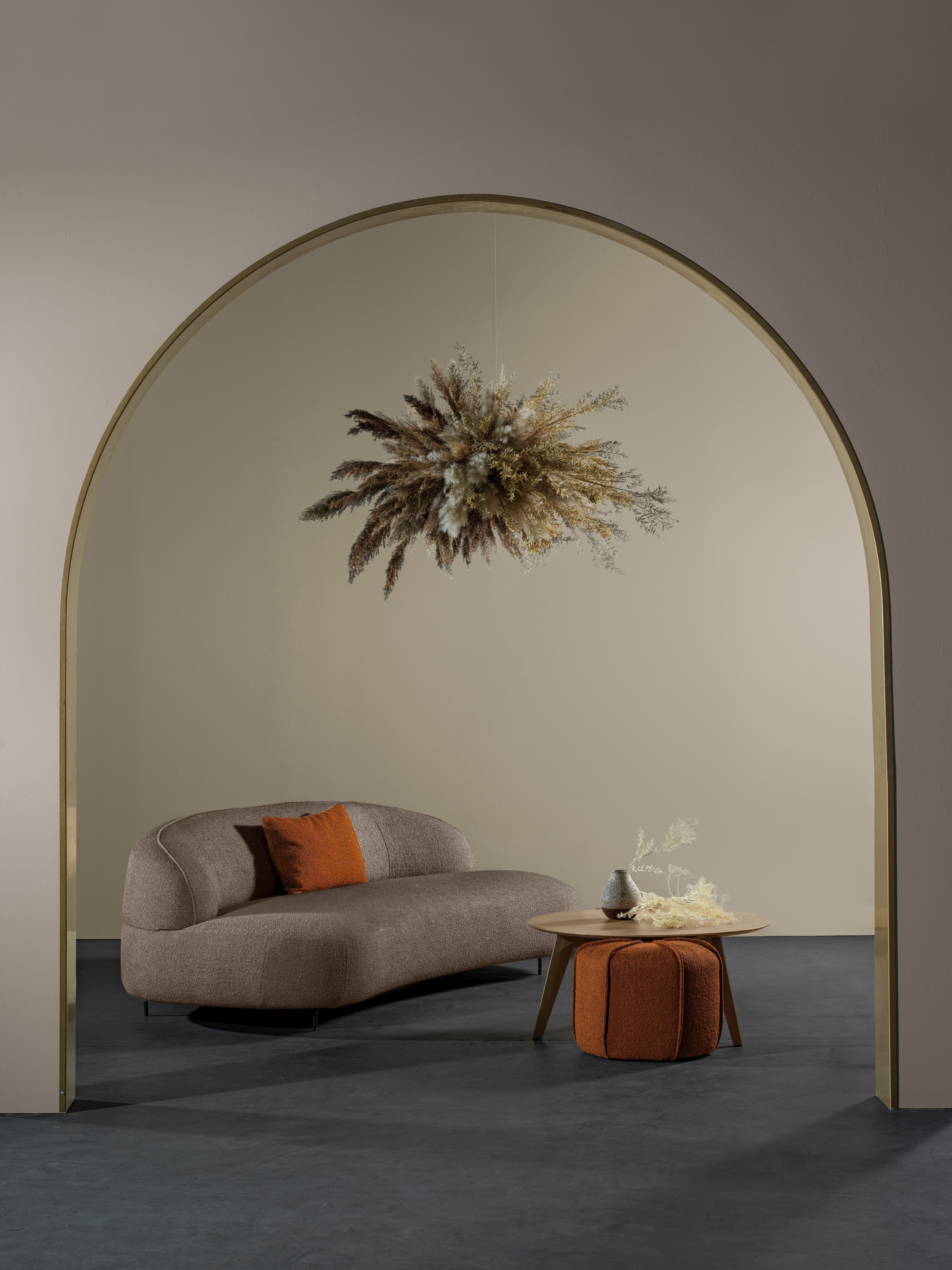 im Aria, furninova skandinsvischen Sofa Design brown geformt, organisch