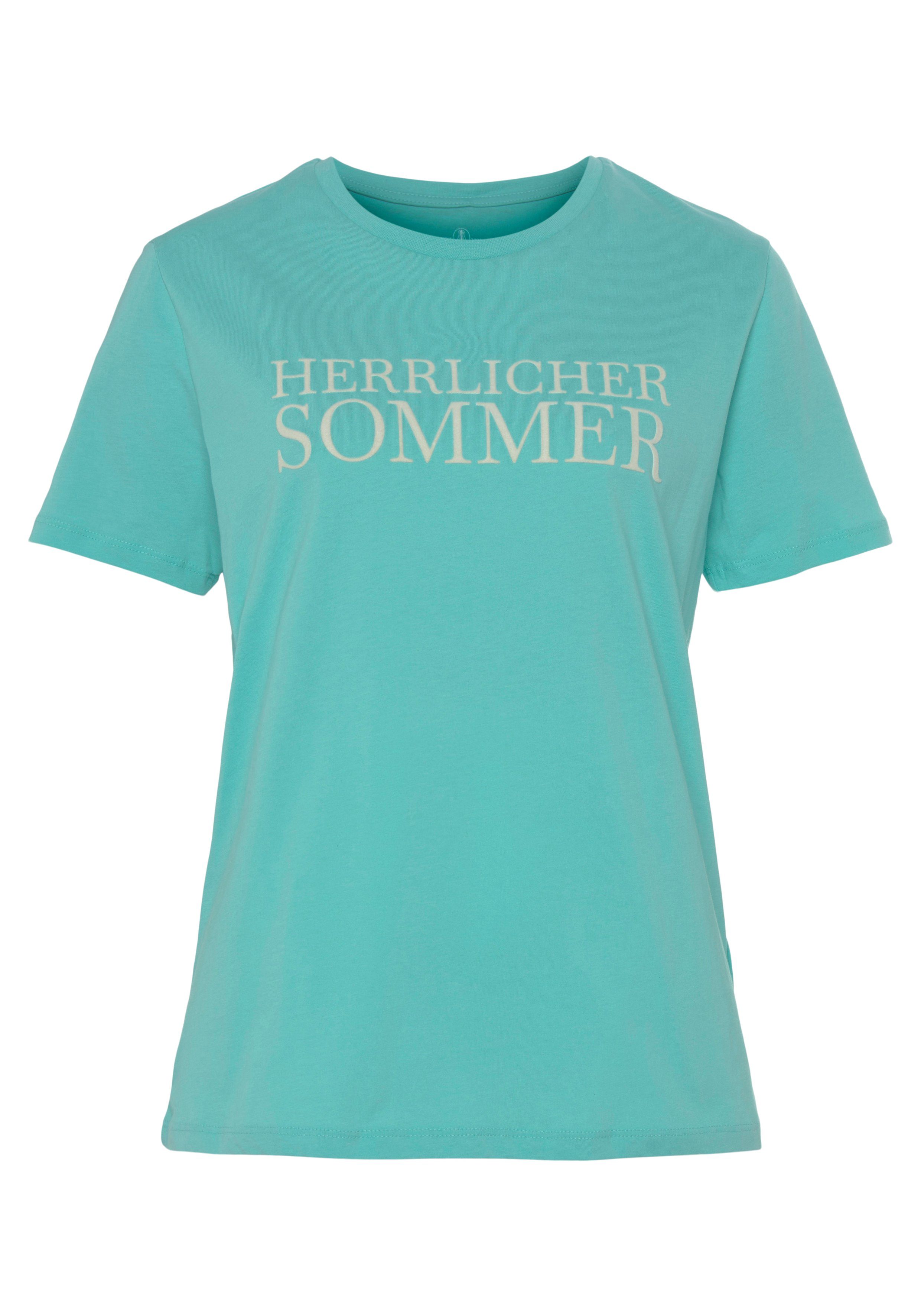 T-Shirt Herrlicher türkis CAMBER