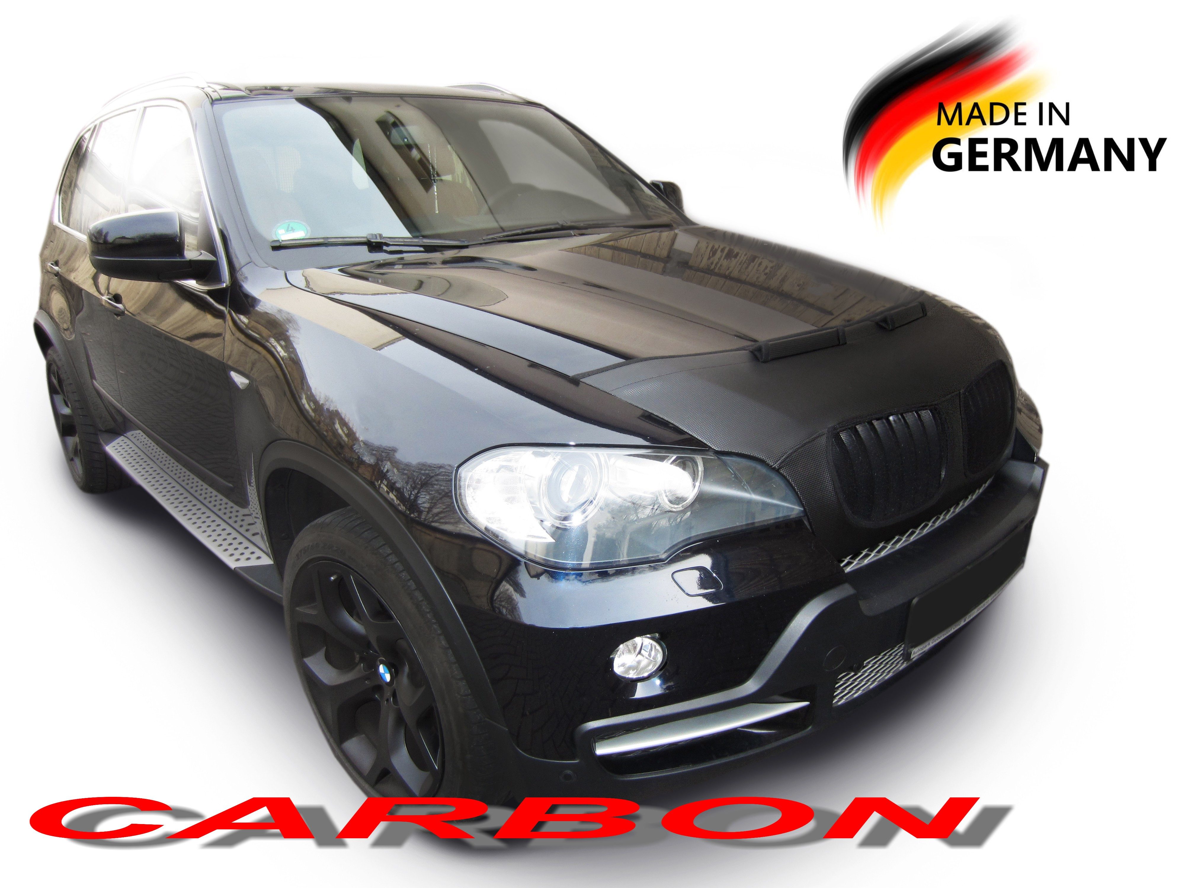auto-bra Autoplane Steinschlagschutz kompatibel mit BMW X5 E53 99-06 Haubenbra Bonnet Bra
