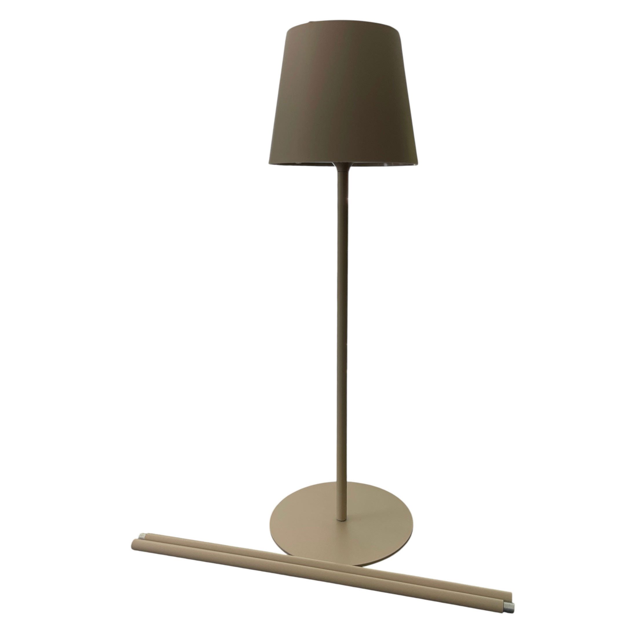 Coen Bakker Deco BV LED Außen-Stehlampe LED Lamp, LED, warmweiß, Solar variabel in 3 Höhen 49/86/123cm Sensor sand creme