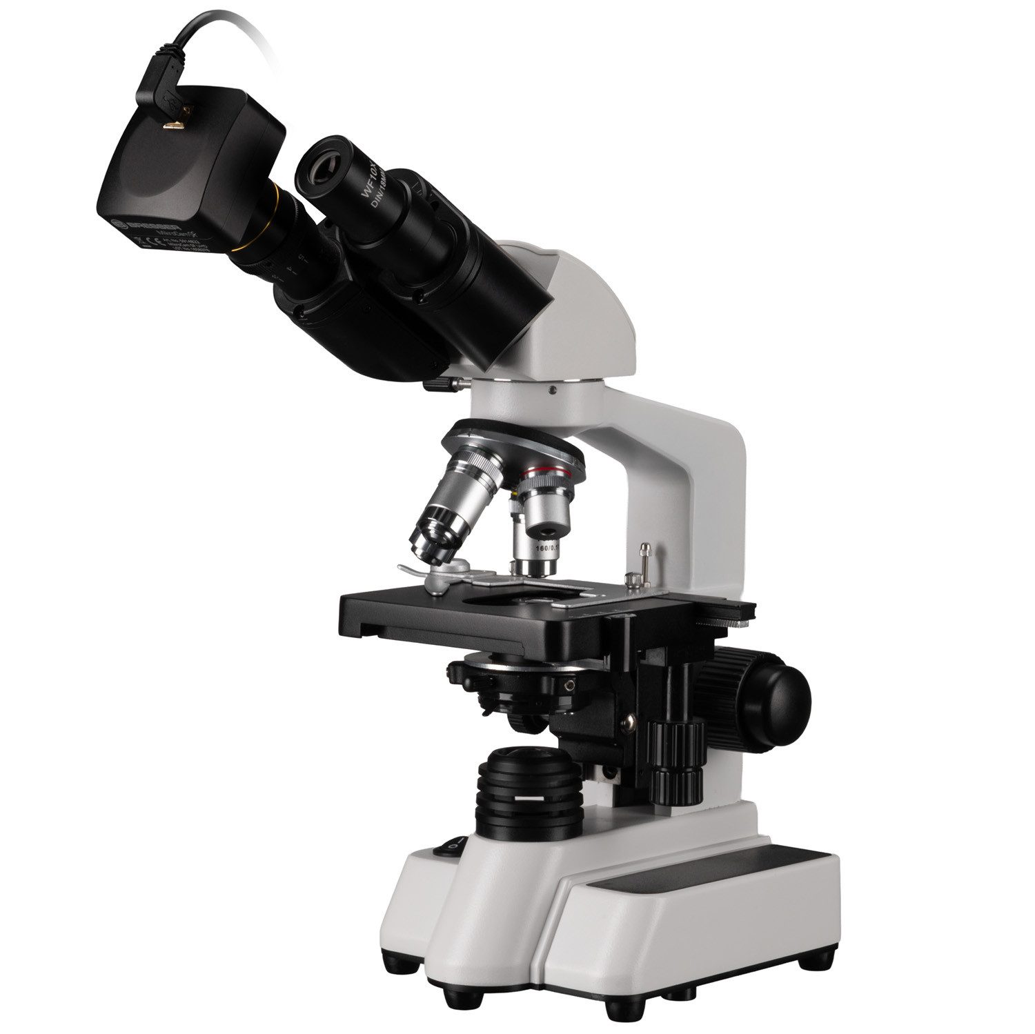 BRESSER BRESSER Researcher Bino Mikroskop mit MikroCam SF UHD Mikroskopkamera Auf- und Durchlichtmikroskop
