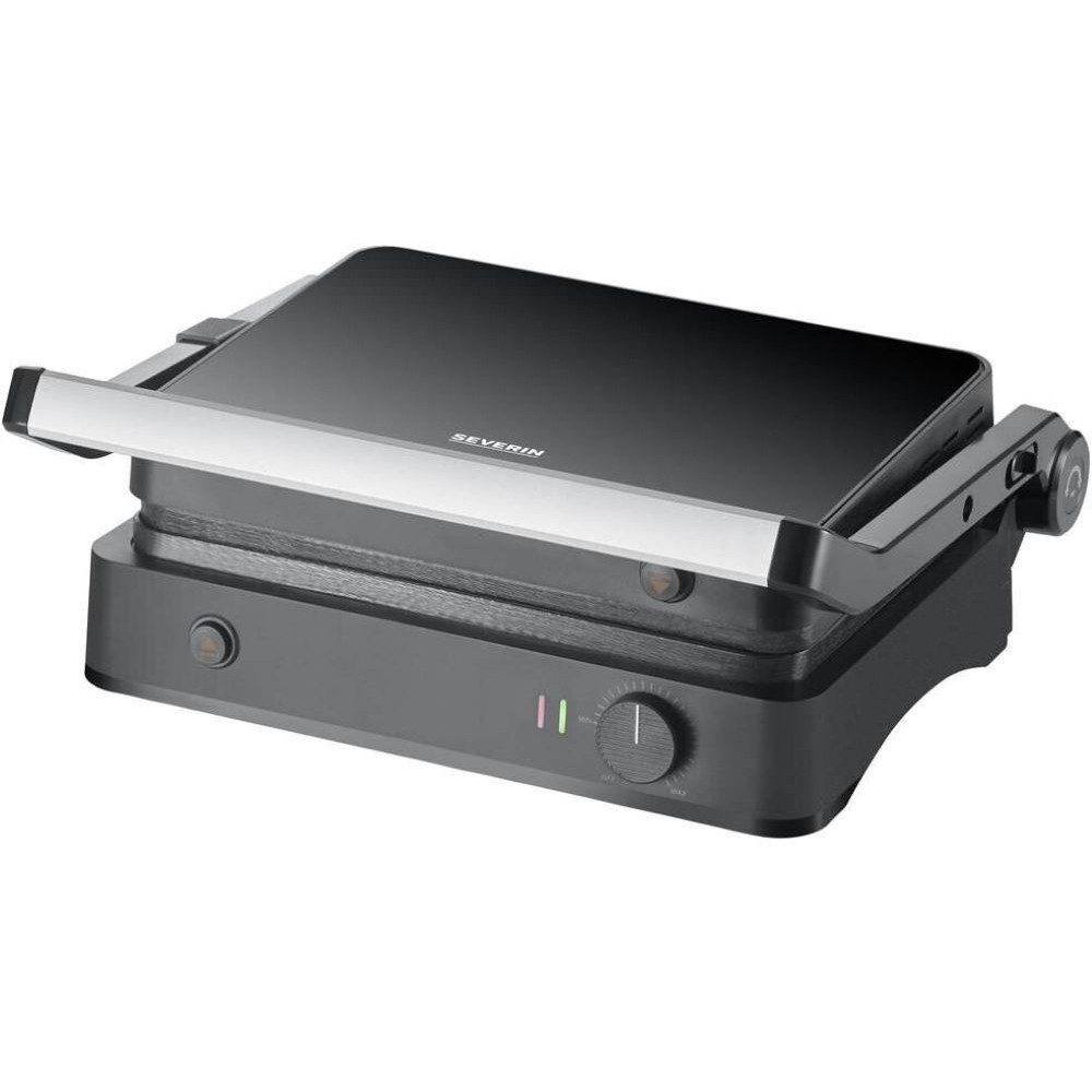 Severin Kontaktgrill KG 2398 - Kontaktgrill - schwarz/edelstahl, 1800 W