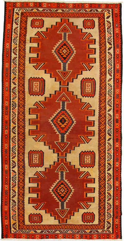 Orientteppich Perser Kelim Fars Azerbaijan Antik 317x162 Handgewebt Orientteppich, Nain Trading, Läufer, Höhe: 0.4 mm