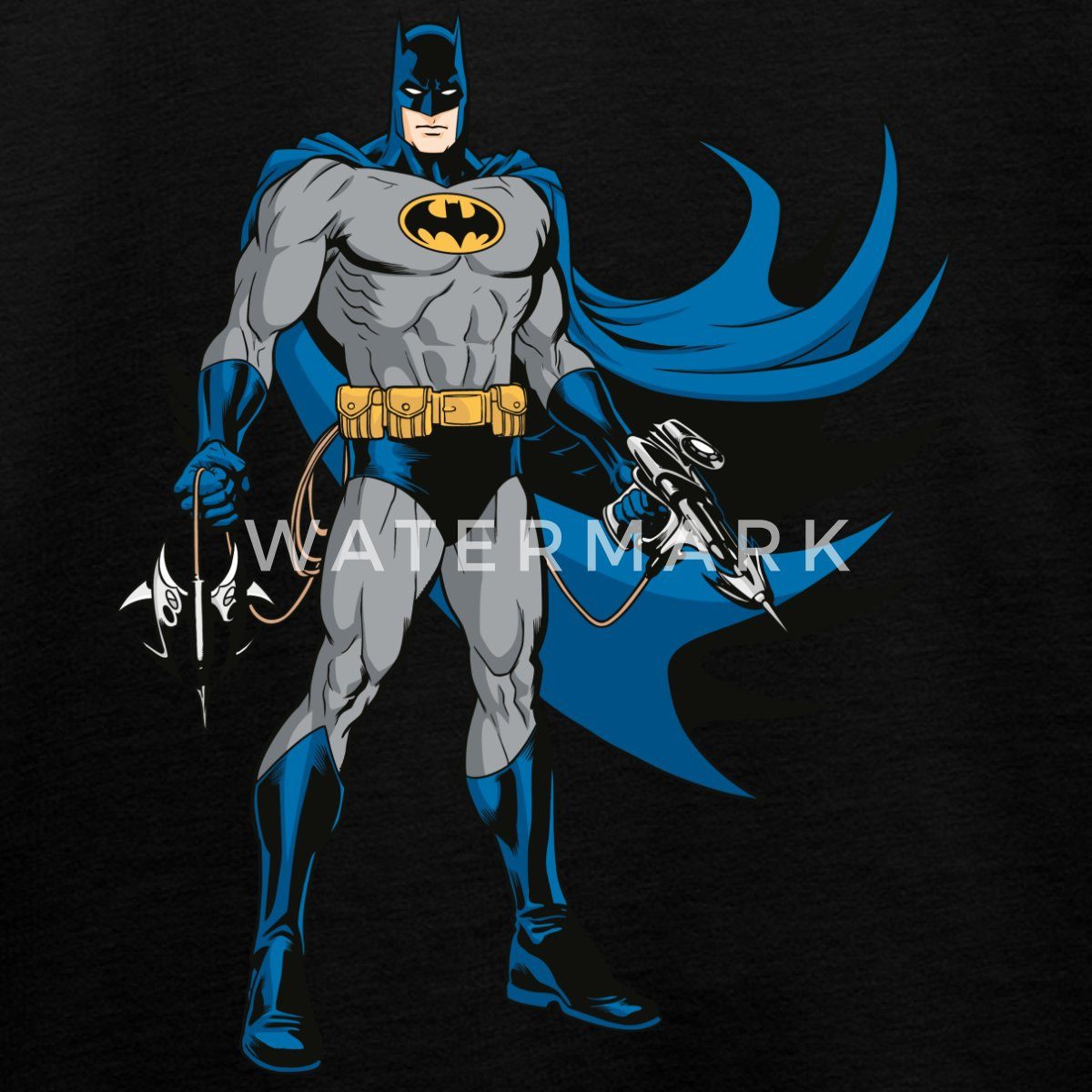 Spreadshirt T-Shirt DC Comics Batman Mit Gadgets Kinder Premium T-Shirt (1-tlg)