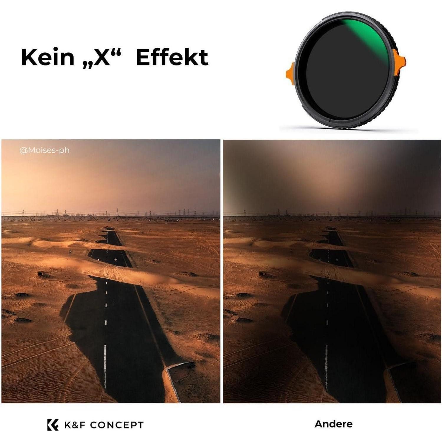 LuxusKollektion Nano-X ND Filter 67mm: CPL & ND4-ND64 2-in-1 Grau- und Polfilter Graufilter
