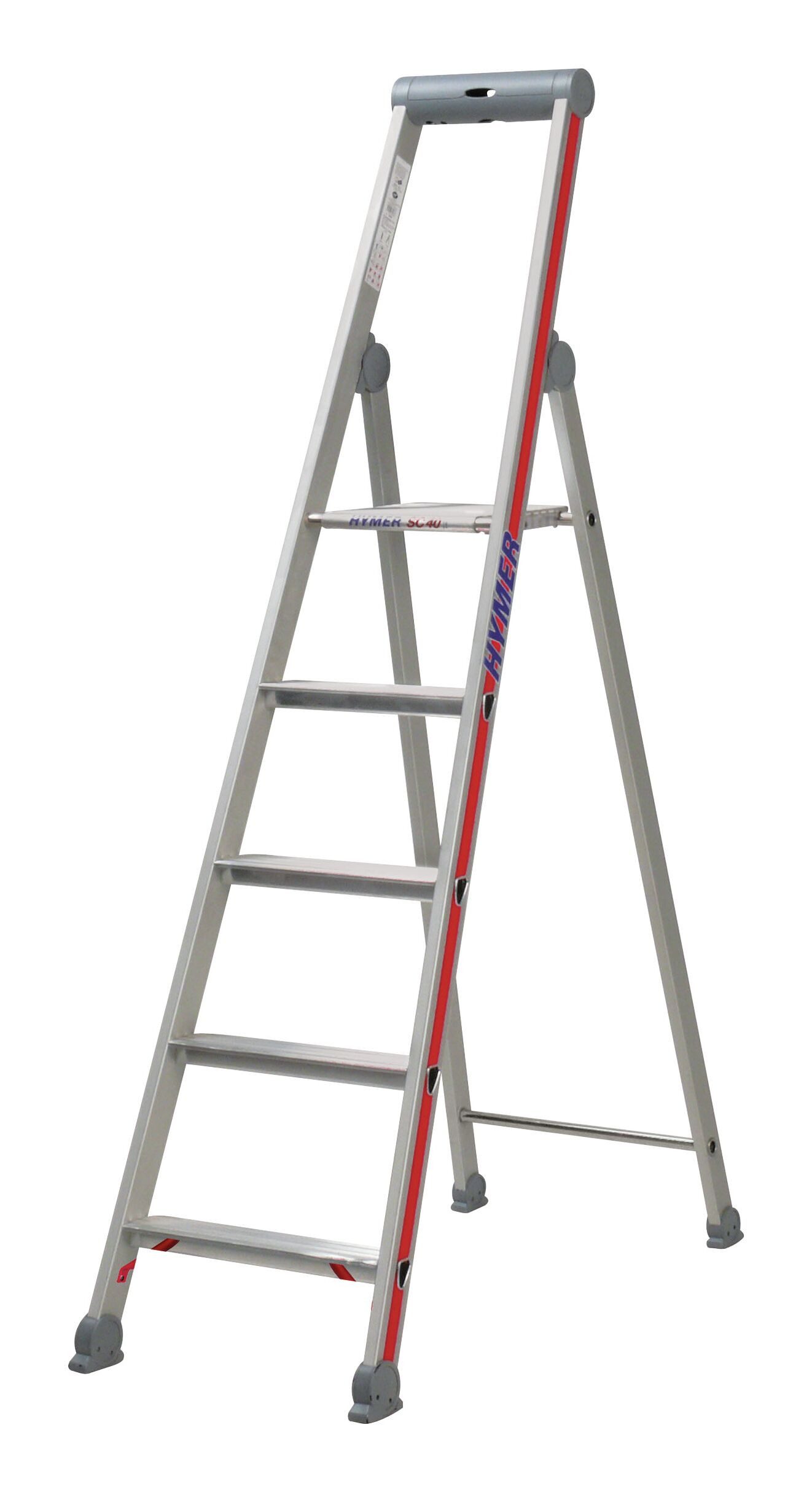 Hymer Stehleiter, Stufenstehleiter S-Brücke einseitig 3 Stufen
