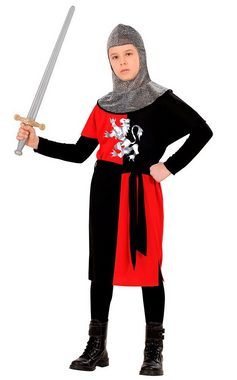 Karneval-Klamotten Ritter-Kostüm Kreuzritter Kinder rot schwarz, Mittelalter Kinderkostüm für Karneval