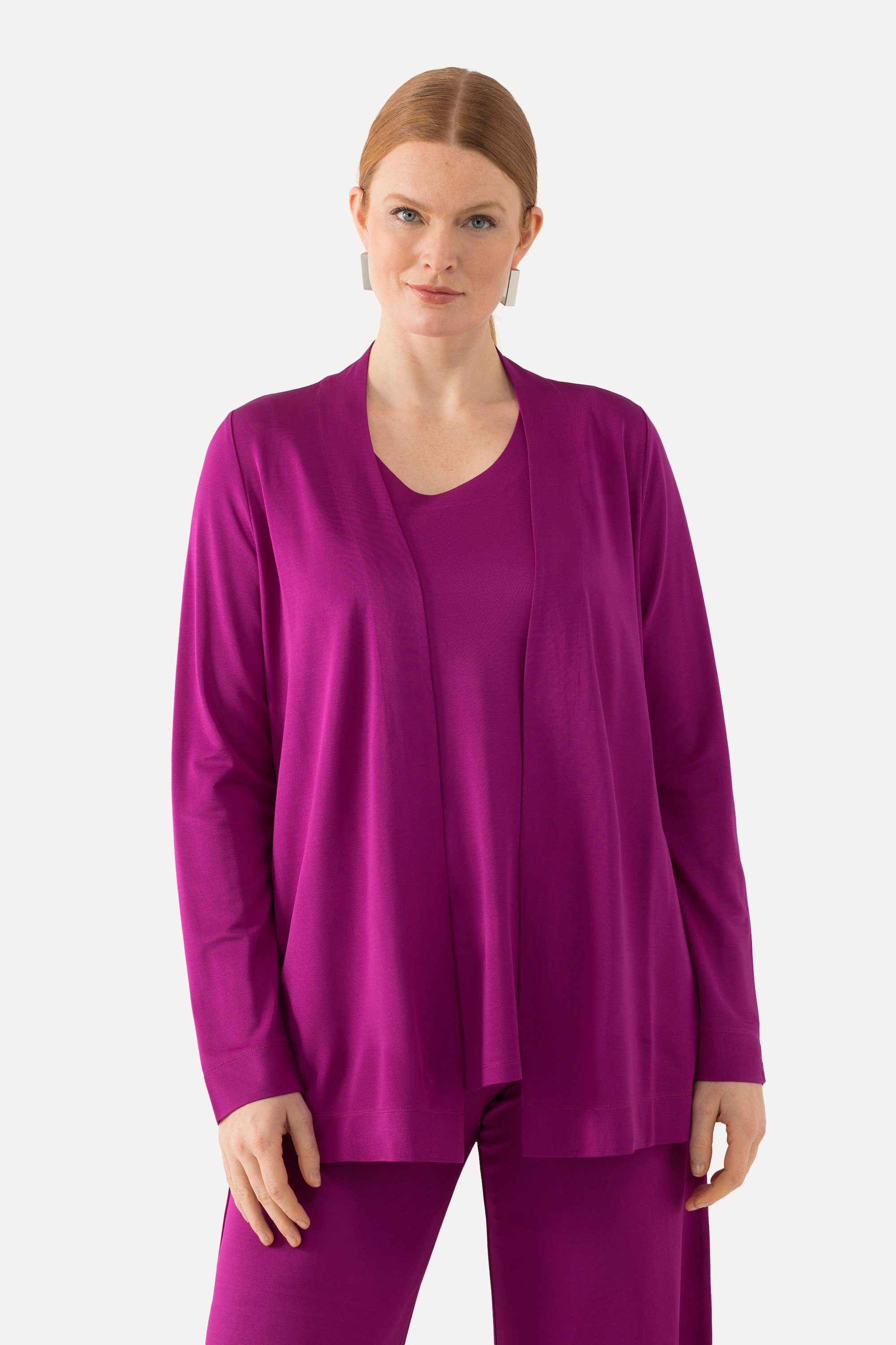 Ulla Popken Sommerjacke Slinkyjacke offene Form günstig online kaufen