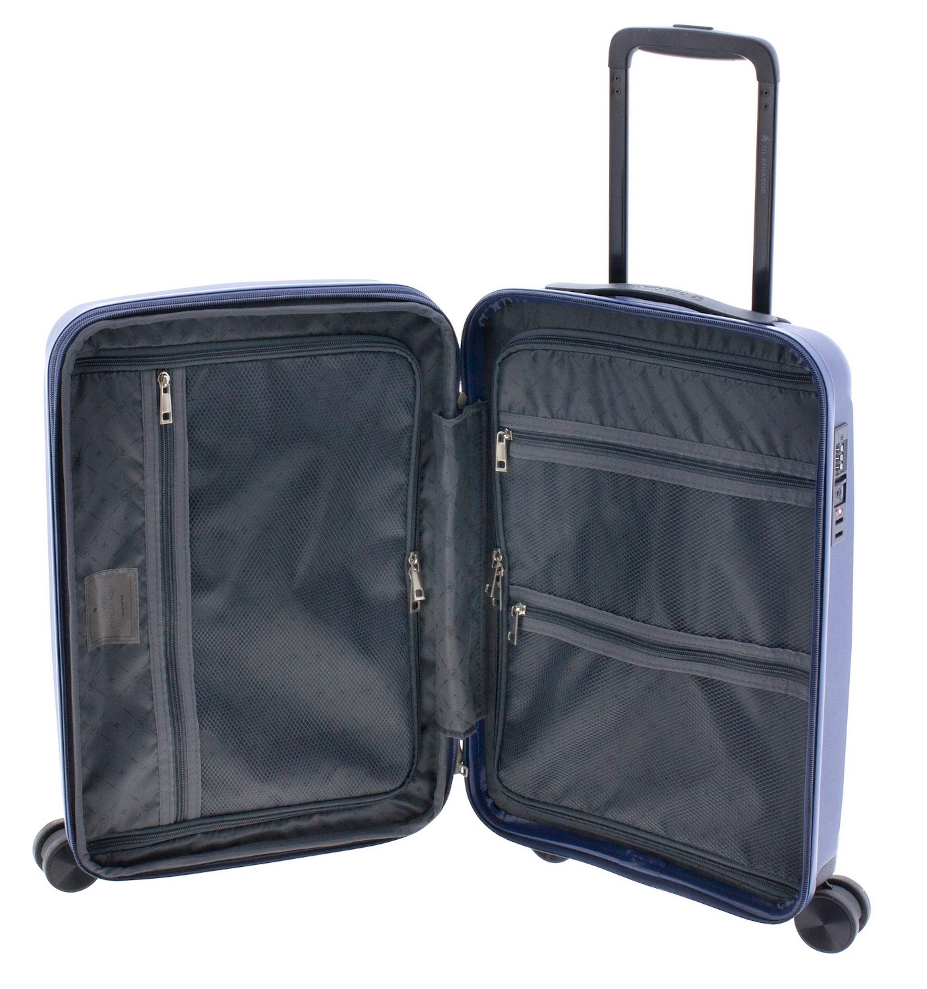 GLADIATOR Hartschalen-Trolley M - 63 cm, Dehnfalte - 70 Liter - 3 Jahre Garantie