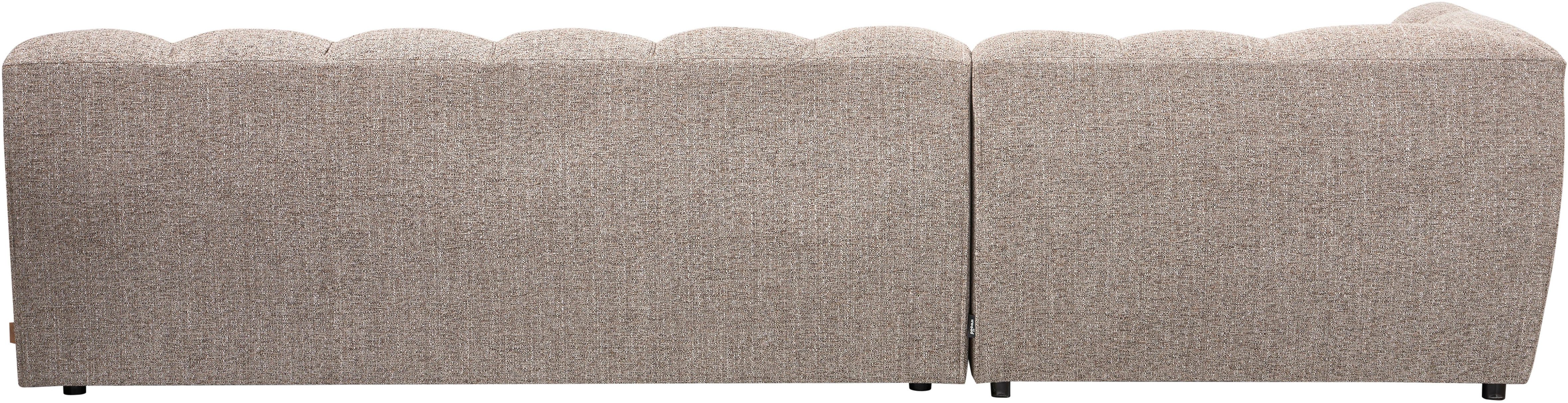 WOOOD Ecksofa Allure grobem Webmuster, H 79 x B 324 x D 165 cm, Tragkraft 400 kg, Hohe Verschleißfestigkeit, Pfleiglicht