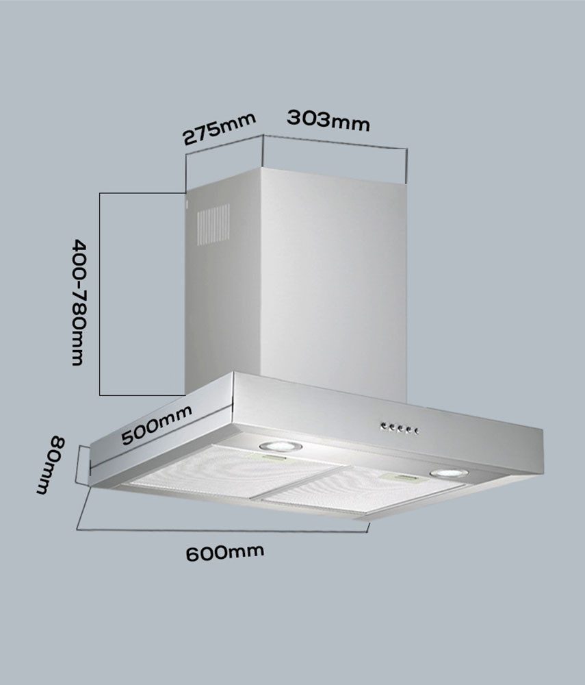 Hanseatic Wandhaube SY-3503C1-P1-C120-L52-600 SY-3503C1-P1-C120-L52-600