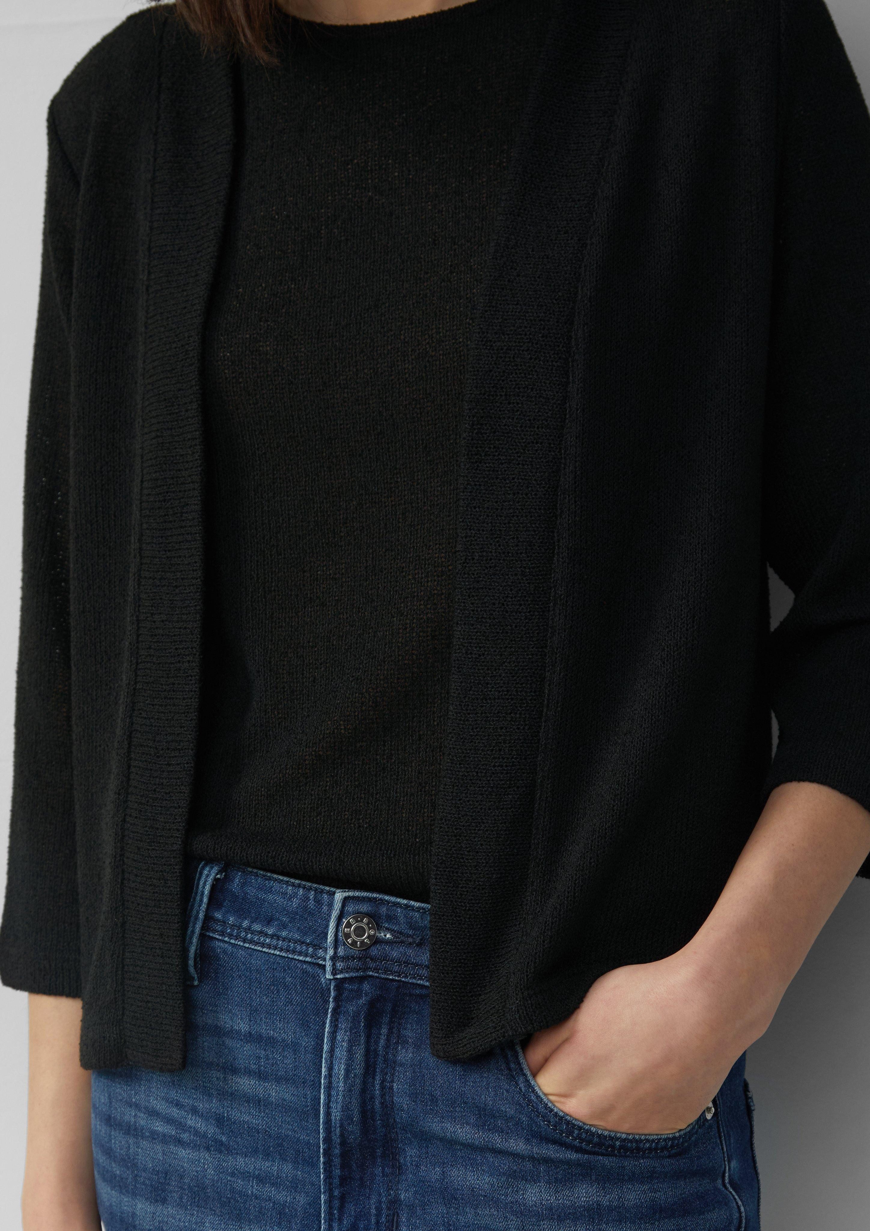 s.Oliver Funktionsjacke Cardigan aus Bouclégarn mit günstig online kaufen