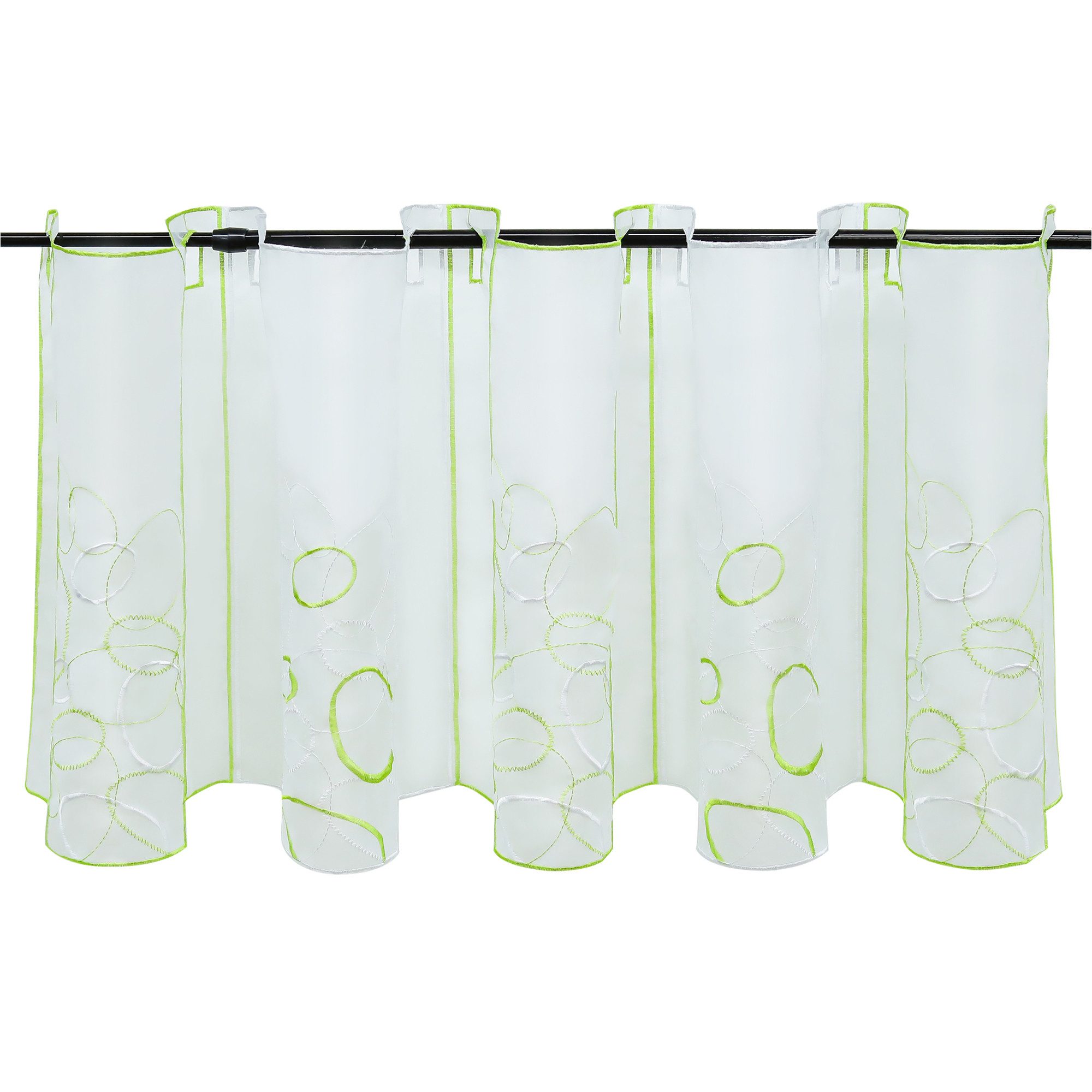 Joyswahl Scheibengardine (1 St), Stangendurchzug, transparent, Stickerei, K günstig online kaufen