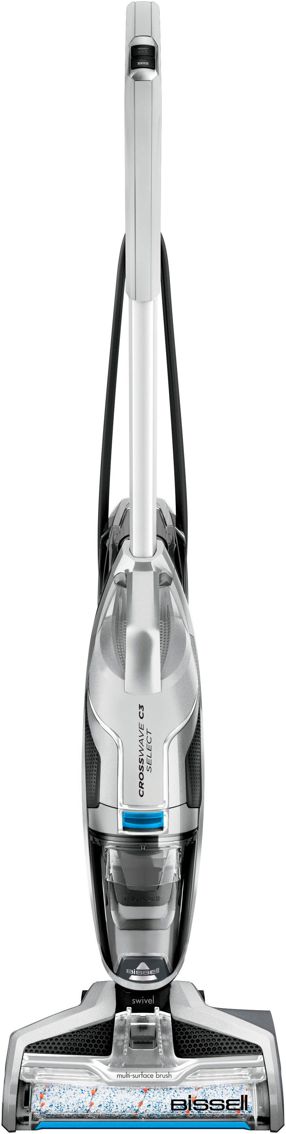 Bissell Nass-Trocken-Sauger 3551N, CrossWave C3 Select, starke Saugkraft, Dual-Tank, 560 W, beutellos, Mehrflächenreiniger für Hartböden & Teppich, saugen, wischen, trocknen