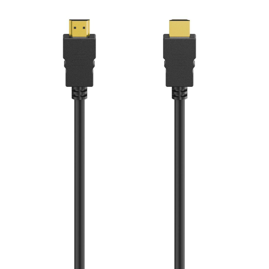 Hama HDMI Kabel 4K, High Speed Ethernet mit 3D Übertragung, HDMI Stecker HDMI-Kabel, HDMI, HDMI (150 cm), Länge 1,5 m, Vergoldet, Audiorückkanal (ARC), Hochauflösung, schwarz