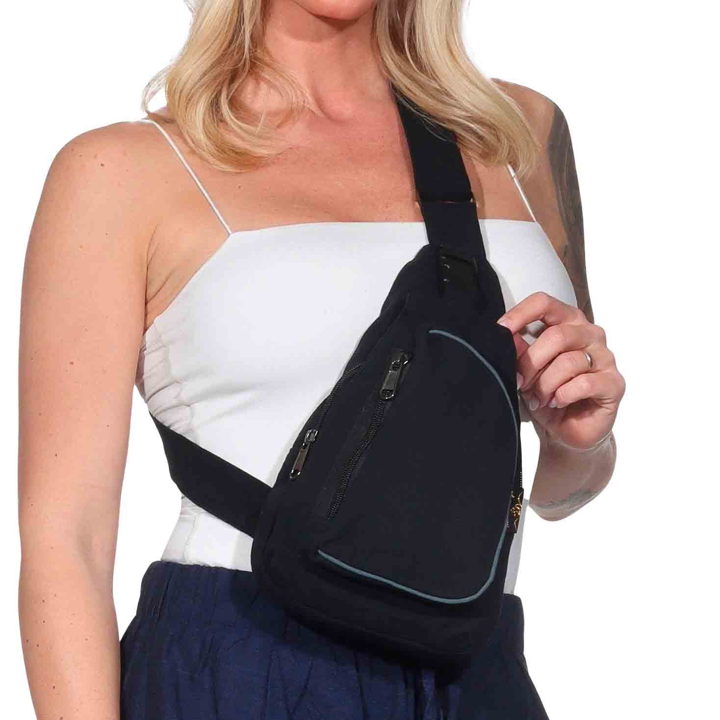 KUNST UND MAGIE Schultertasche Slingbag Brusttasche günstig online kaufen