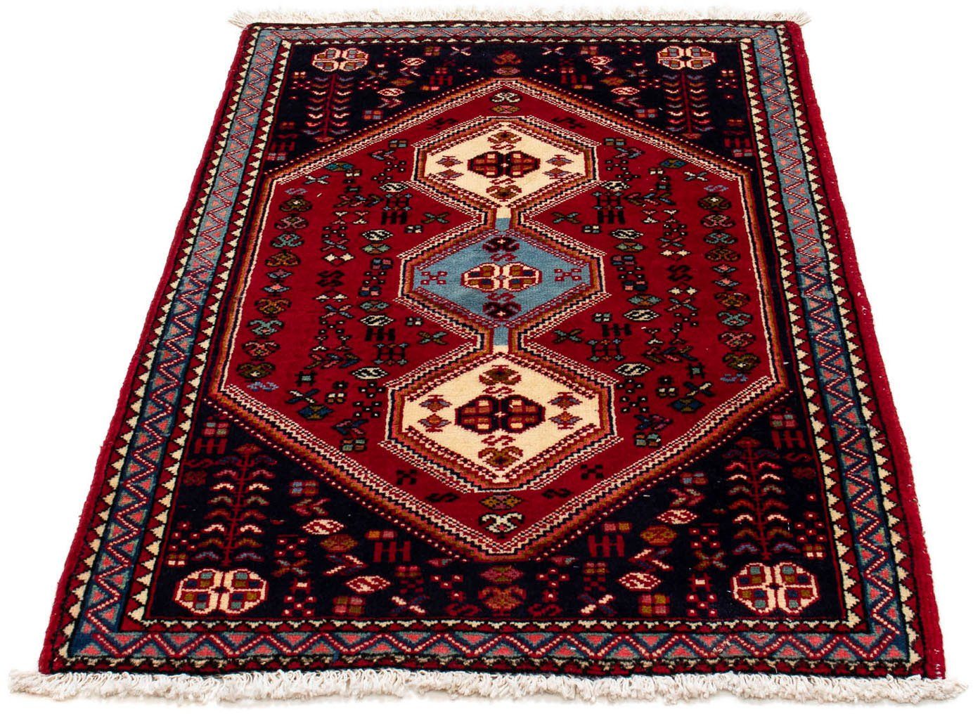 Wollteppich Abadeh Medaillon 125 x 76 cm, morgenland, rechteckig, Höhe: 10 mm, Handgeknüpft