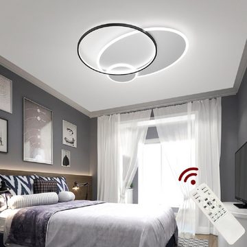 Euroton LED Deckenleuchte LED Deckenleuchte Fernbedienung Lichtfarbe Helligkeit einstellbar, LED fest integriert, mit Fernbedienung stufenlos warmweiß neutralweiß bis kaltweiß einstellbar
