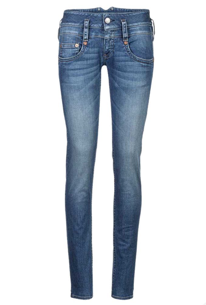 Herrlicher Slim-fit-Jeans Pitch slim sea blue Denim Organic