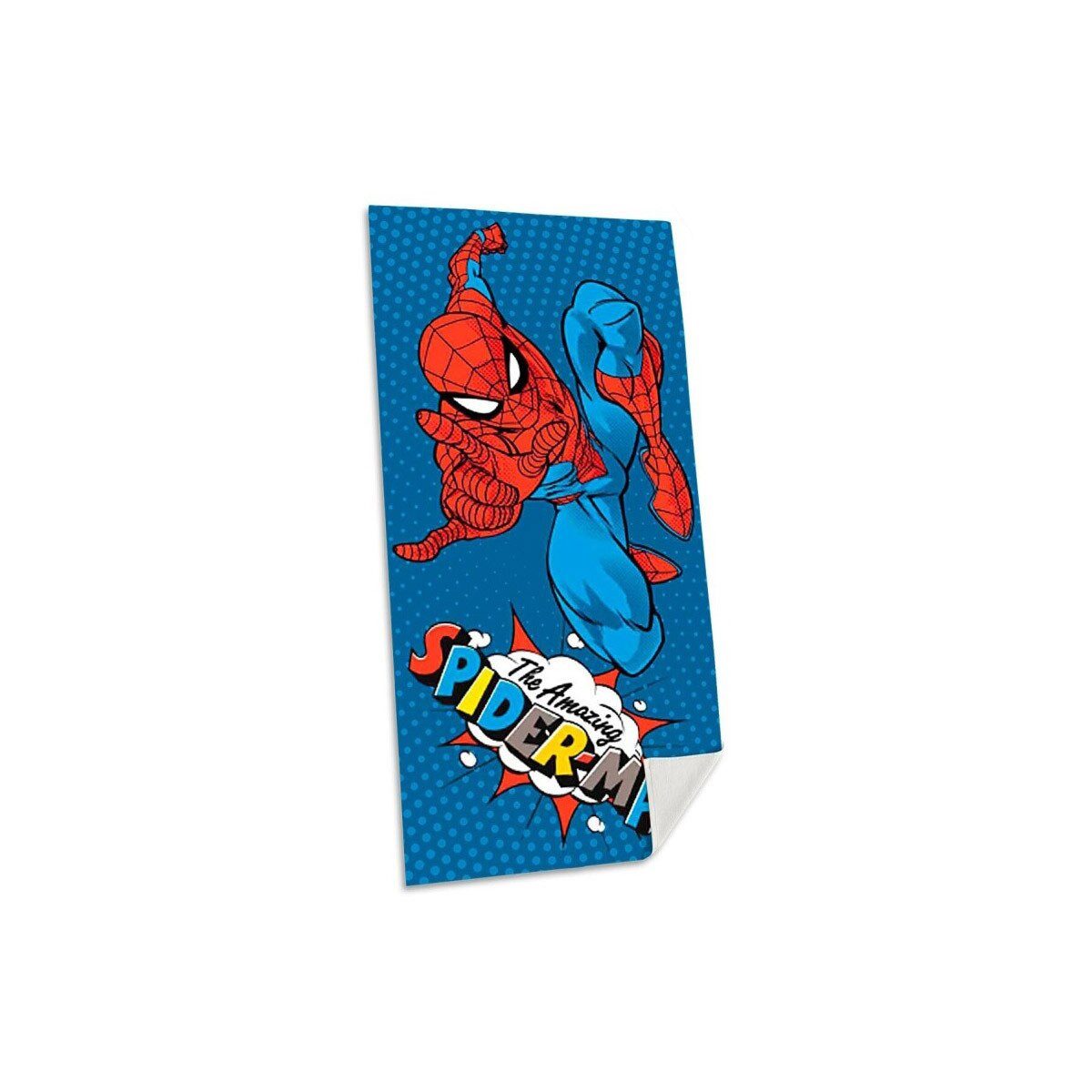 Spiderman Badetücher Spiderman Badetuch 70x140cm – Amazing Strandtuch Design, 100% Baumwolle (1-St)