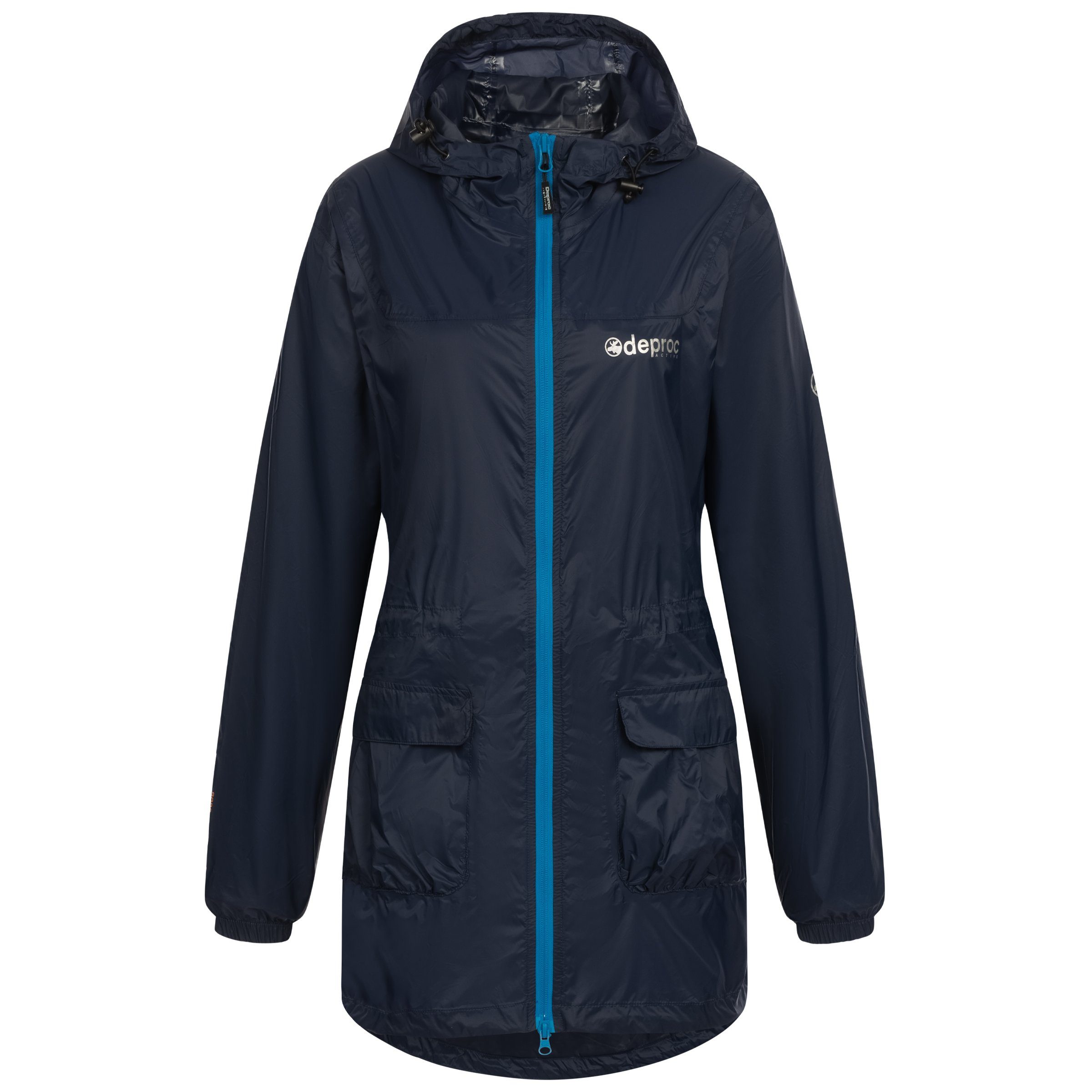 DEPROC Active Regenmantel LYNN WOMEN CS dark Größen erhältlich auch II Großen in navy