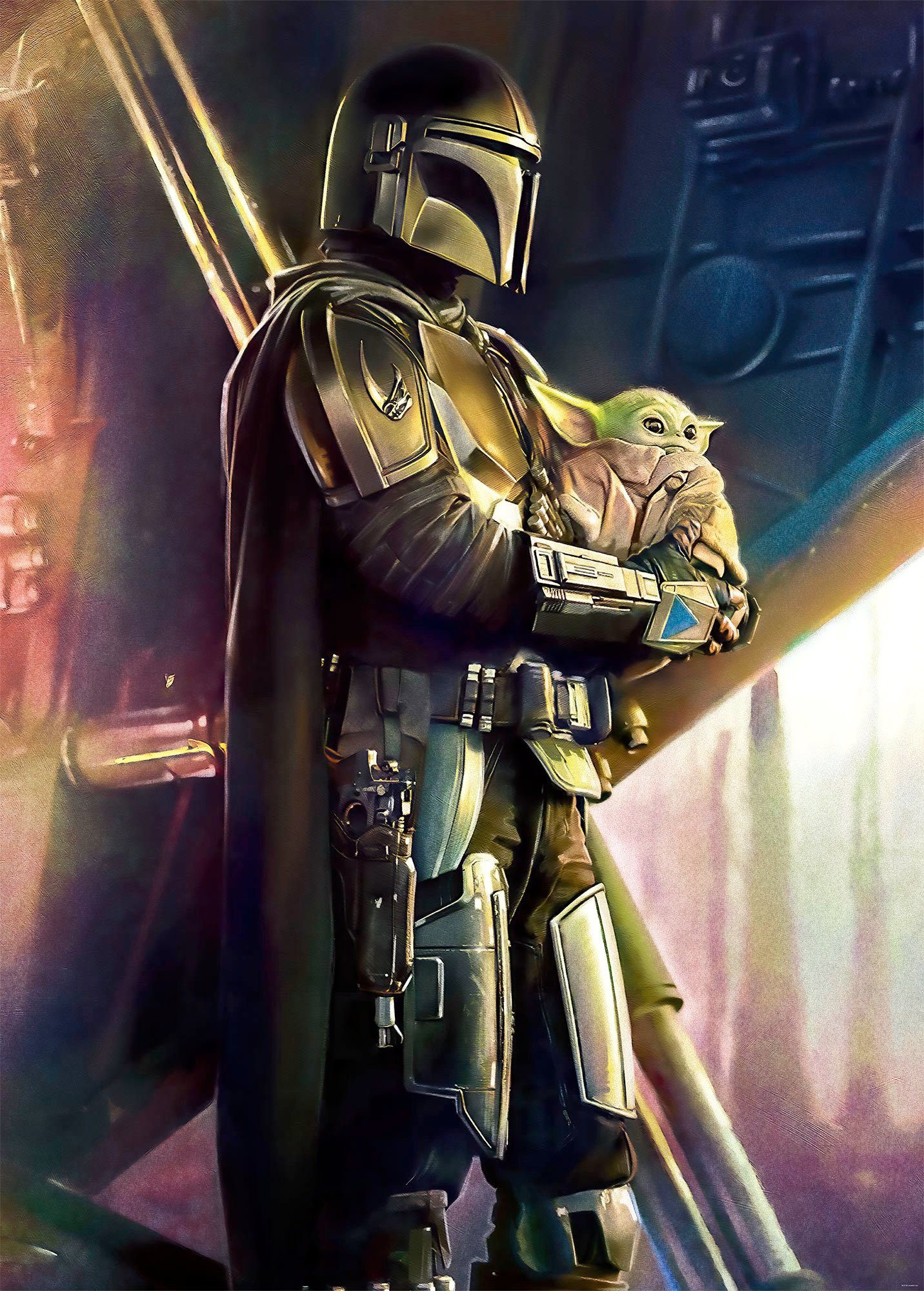 Vliestapete Digitaldruck Vlies - Mandalorian Savior - Größe 200 x 280 cm