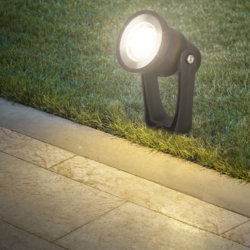 Briloner Leuchten Gartenstrahler 3919035, LED fest verbaut, Warmweiß