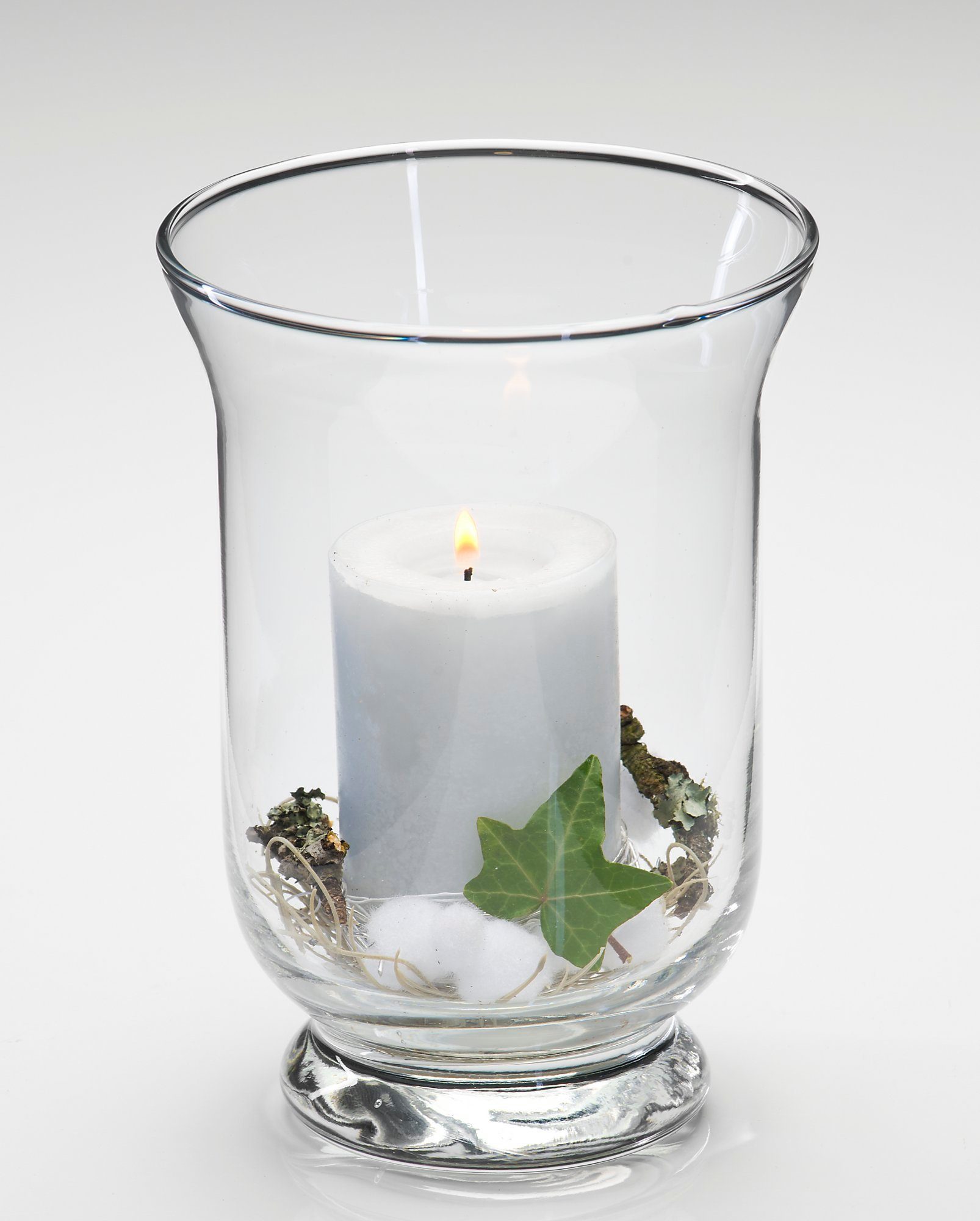 Sandra Rich Windlicht Glasvase Promo klar bauchig 19 cm Ø 13,5 cm von Sandr günstig online kaufen