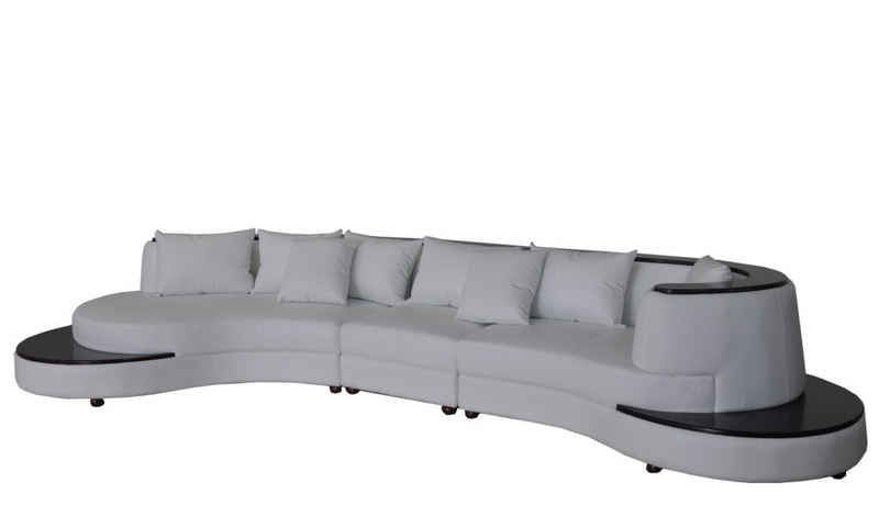 JVmoebel Ecksofa, Luxus Wohn Eck Leder Polster XXL Big Sofa Couch U Form Ecke Landschaft