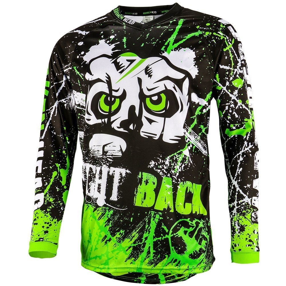 Funktionsshirt MX Jersey Strike Back Grün leuchtende Farben günstig online kaufen