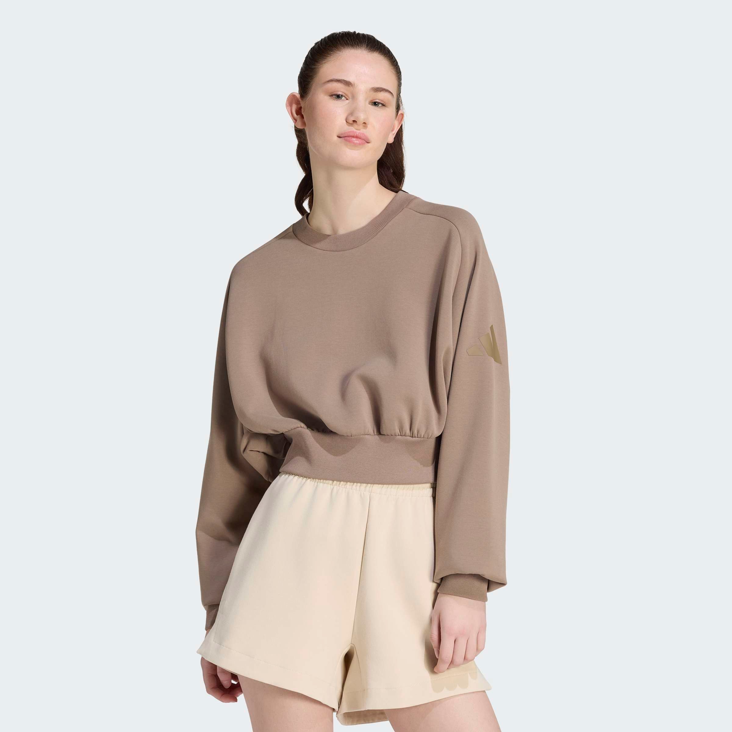 adidas Sportswear Sweatshirt W ALL SZN SL SW mit angesetztem Bündchen, aus weichem, leichtem Material
