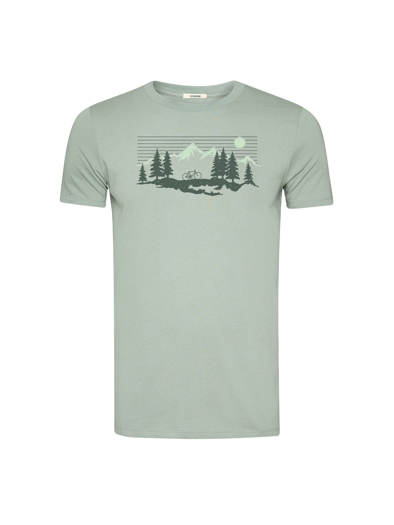 T-Shirt Guide Bike Mountain Pines Motiv Fahrrad