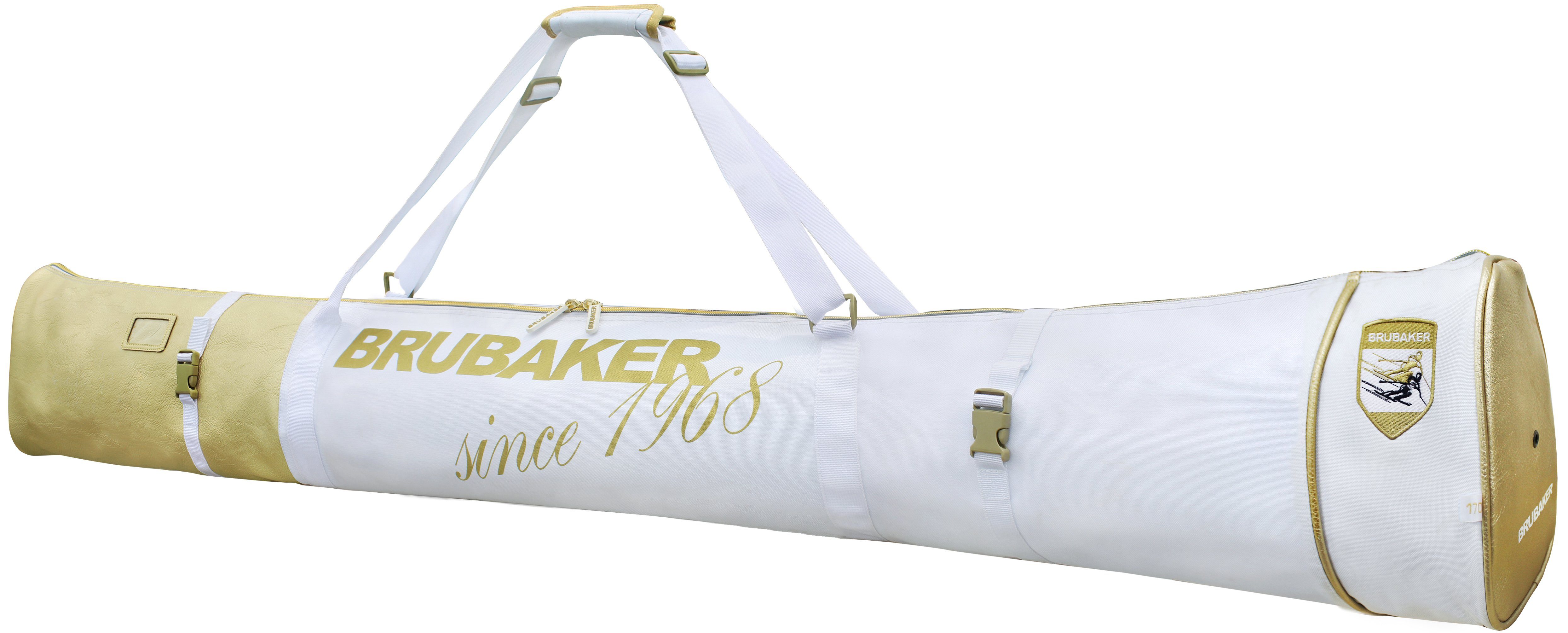 BRUBAKER Sporttasche Carver Pro St. Moritz Skitasche (1-tlg., reißfest und schnittfest), gepolsterter Skisack mit Zipperverschluss und Rucksacksystem