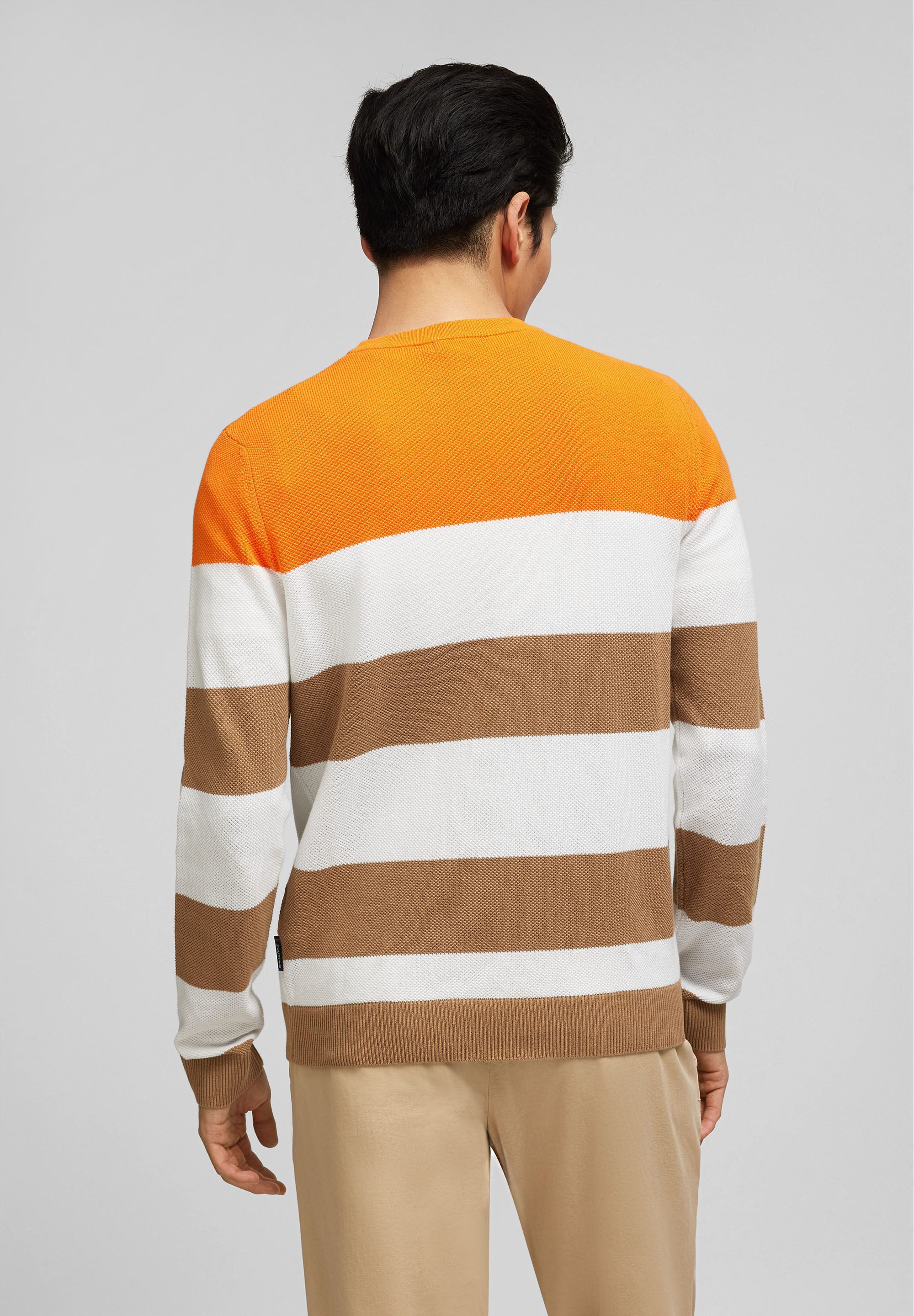 HECHTER PARIS Strickpullover im modischen Colour-Blocking-Design