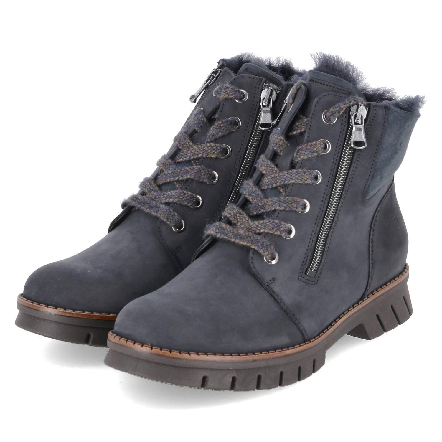 Waldläufer Waldläufer Boots 975901-200/194 Damen Rauleder blue Winterstiefel