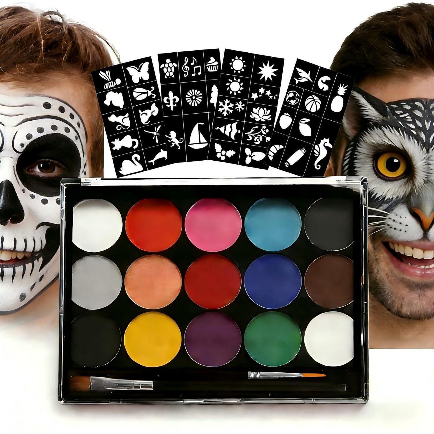 LuxusKollektion Theater Schminkpalette Gesichtsschminke Set 15 Farben