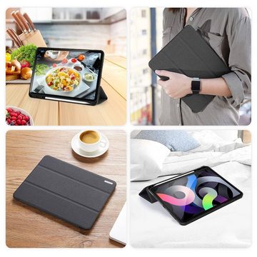 Dux Ducis Tablet-Hülle Buch Tasche Hartschale mit Smart Sleep Standfunktion kompatibel mit LENOVO M10 FHD PLUS 10.3" Tablet Hülle Etui Brieftasche Schutzhülle Schwarz